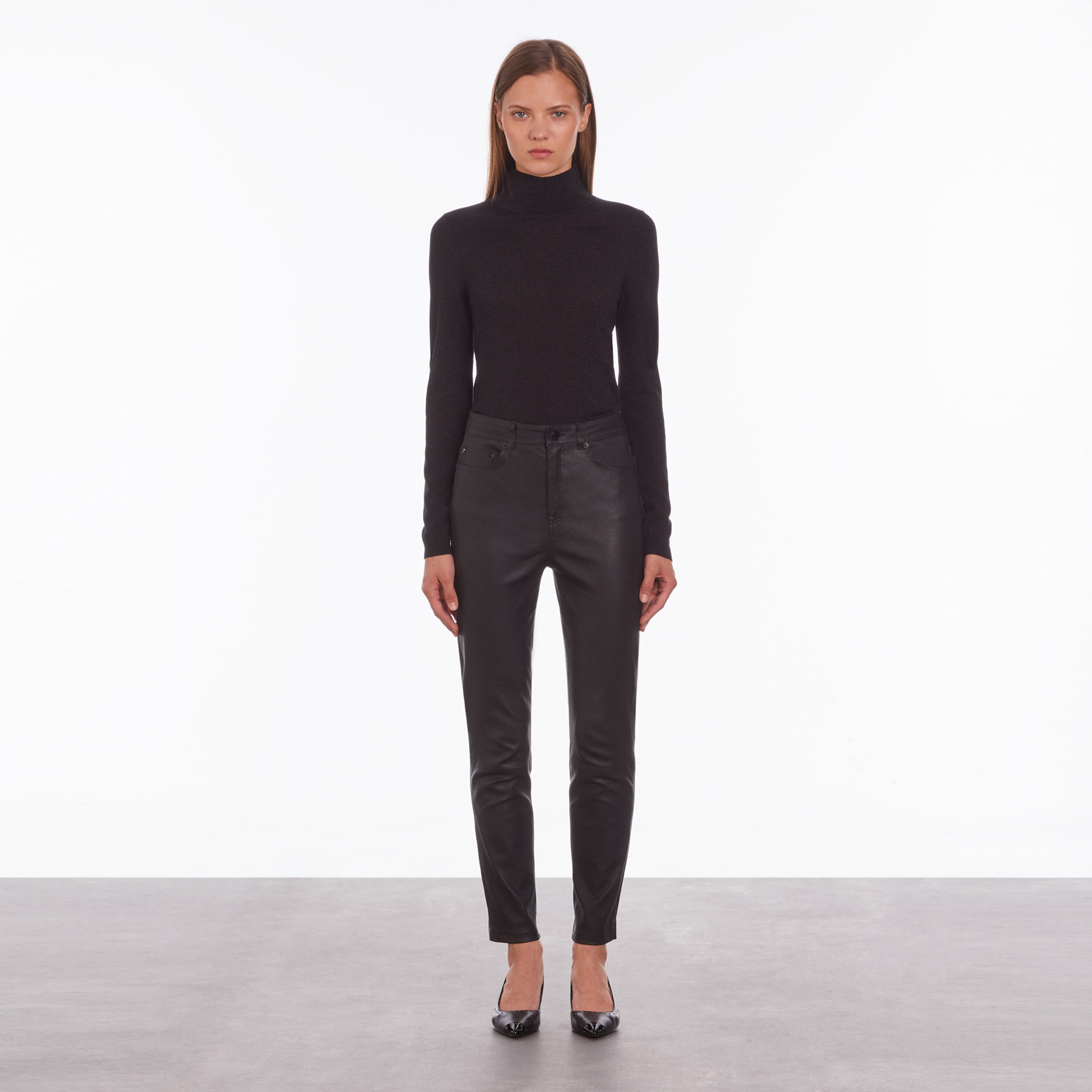 KADIN SLIM FIT SİYAH PANTOLON