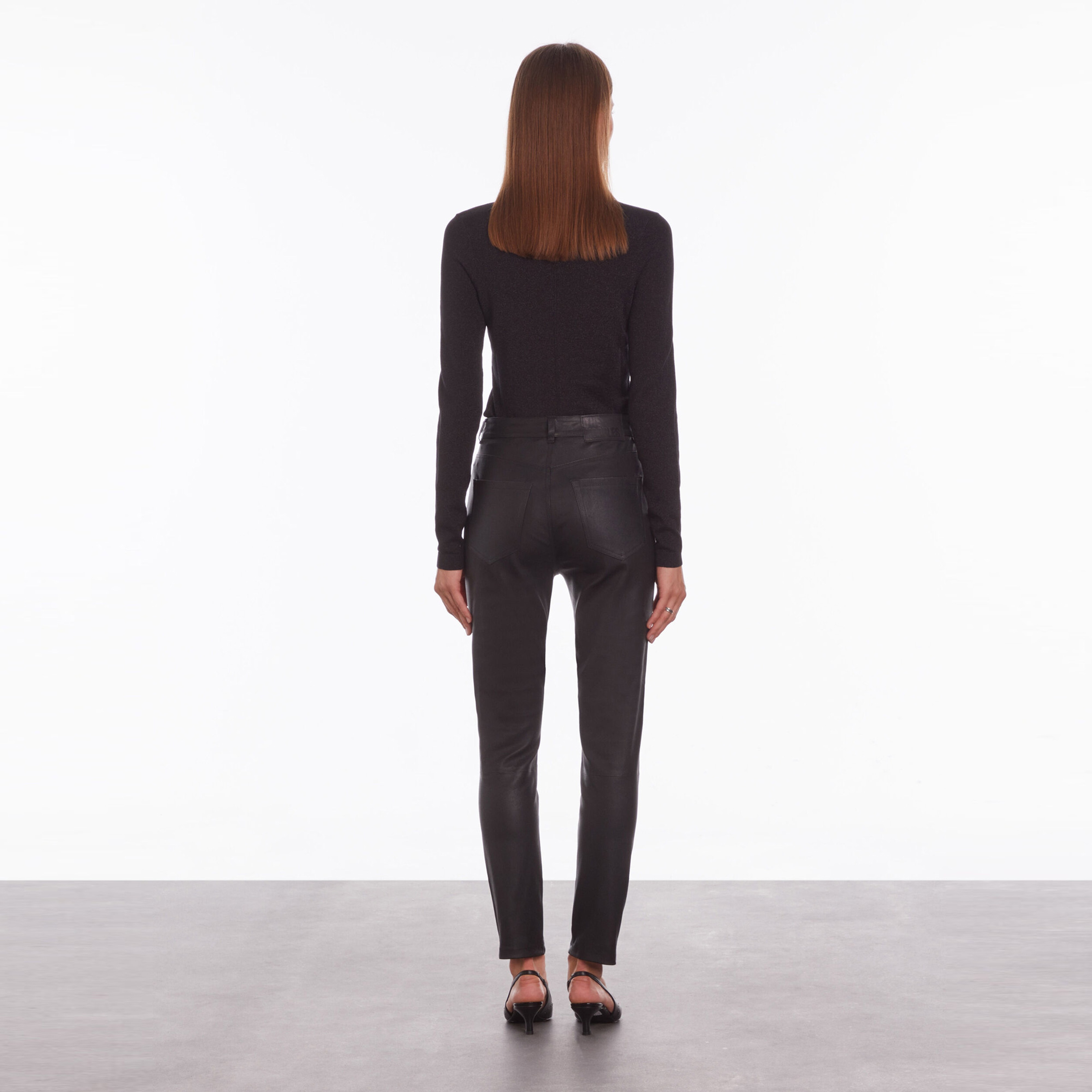 KADIN SLIM FIT SİYAH PANTOLON