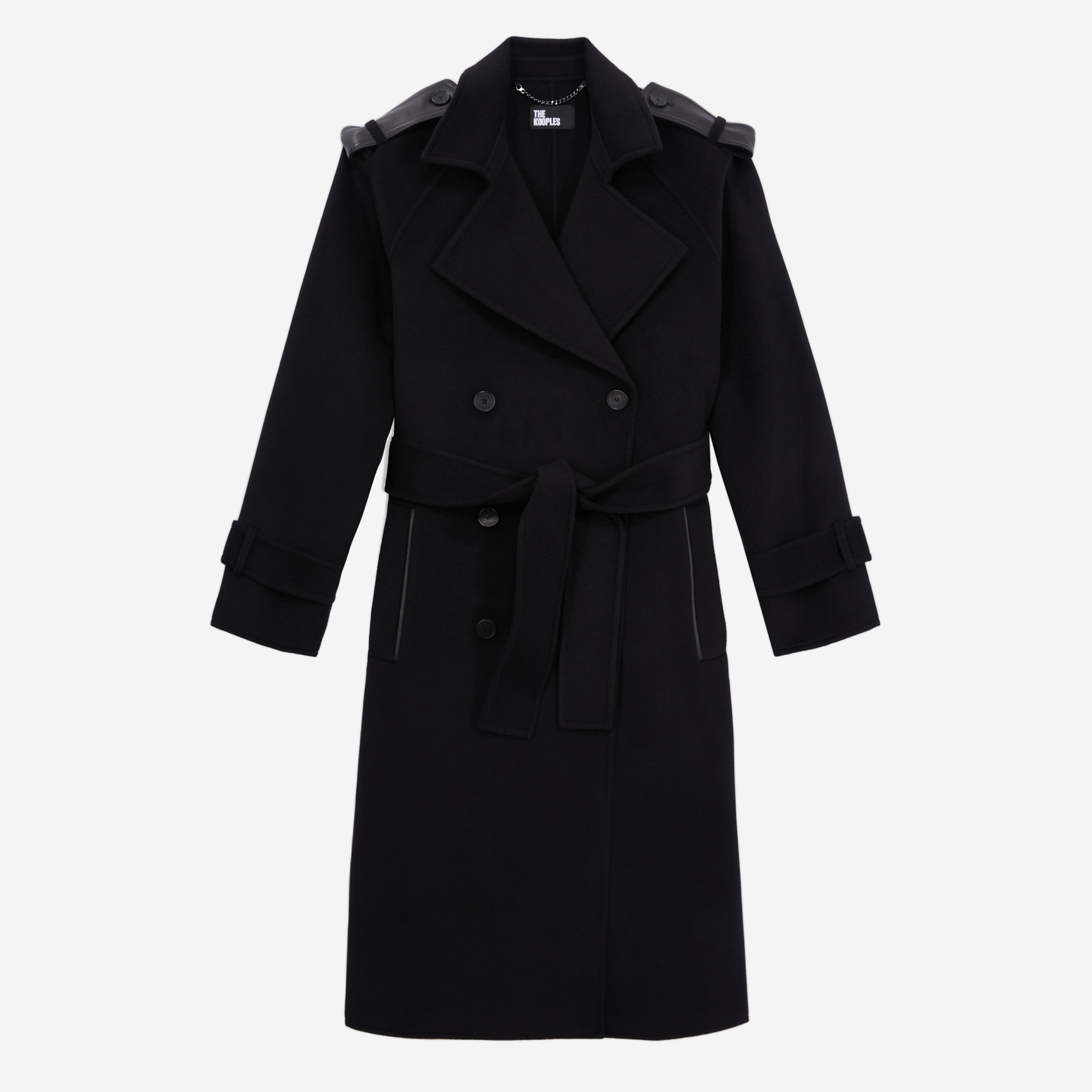 KADIN SİYAH YÜN KABAN