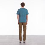 ERKEK BİSİKLET YAKA KISA KOLLU MAVİ T-SHIRT