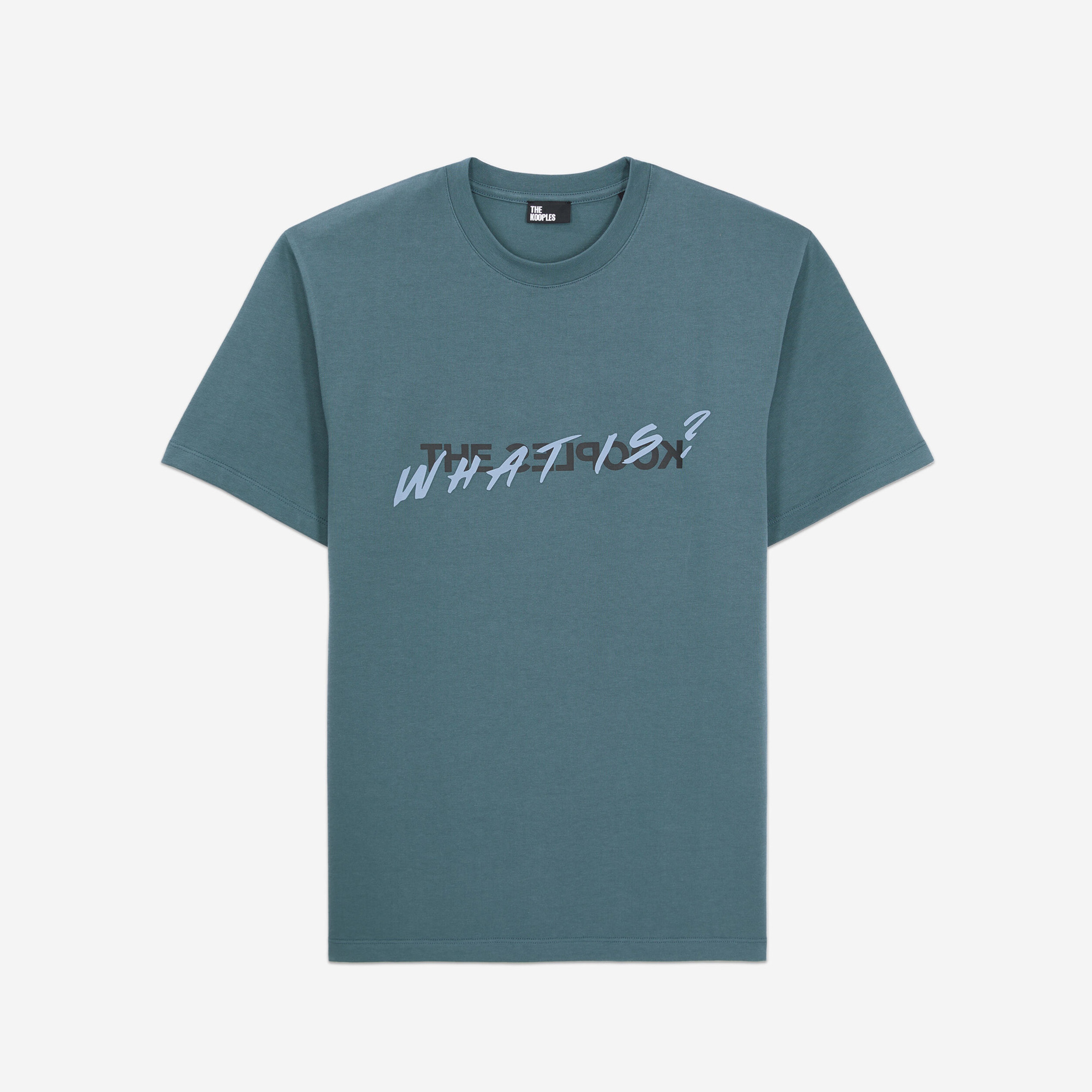 ERKEK BİSİKLET YAKA KISA KOLLU MAVİ T-SHIRT