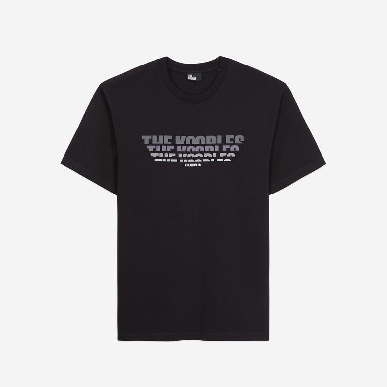 ERKEK BİSİKLET YAKA KISA KOLLU SİYAH T-SHIRT