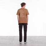 ERKEK BİSİKLET YAKA KISA KOLLU KAHVERENGİ T-SHIRT