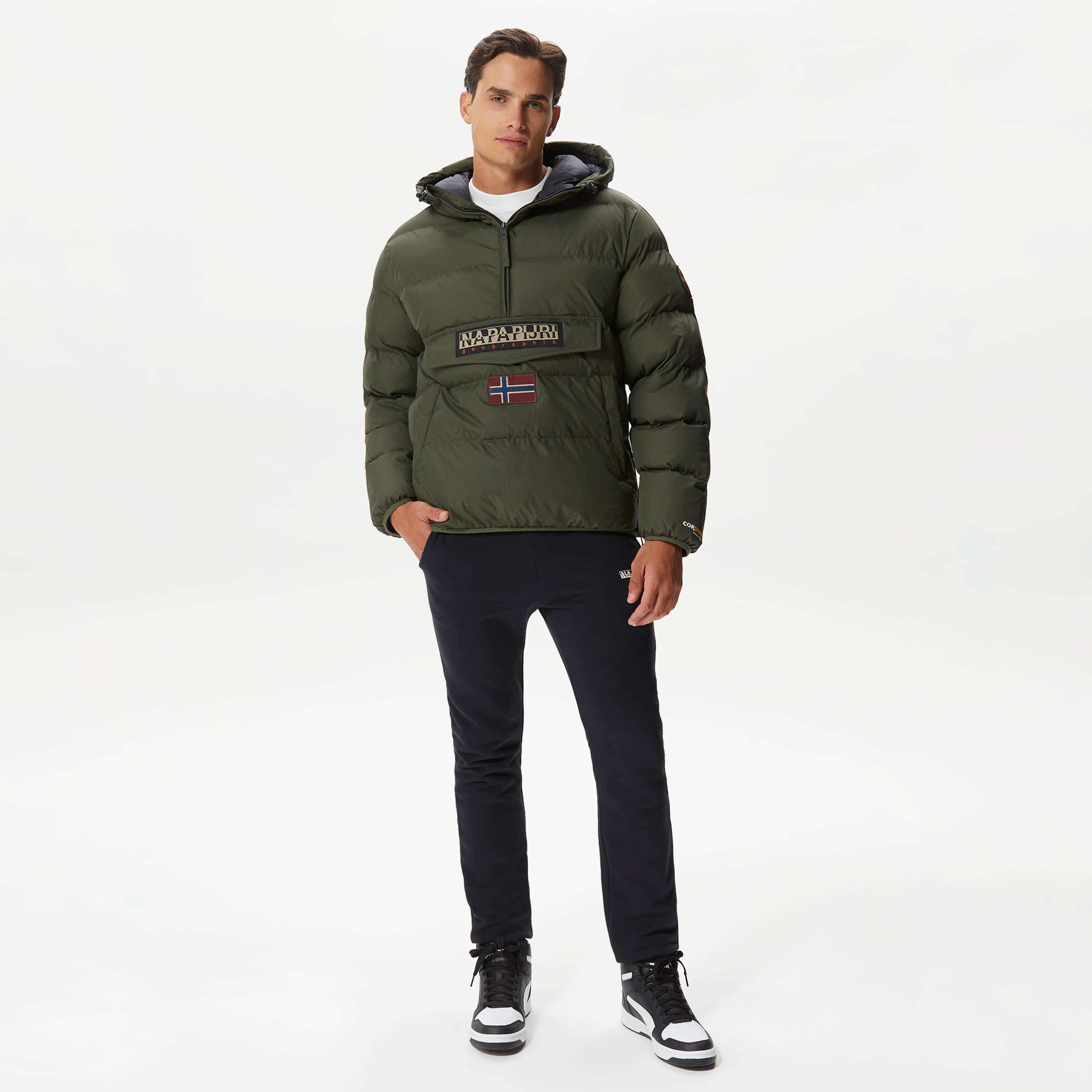 Napapijri Rainforest Op Wi Puf Erkek Yeşil Mont