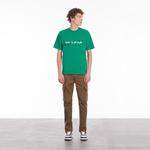 ERKEK BİSİKLET YAKA KISA KOLLU YEŞİL T-SHIRT