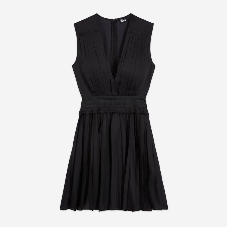 KADIN SİYAH KISA ELBİSE