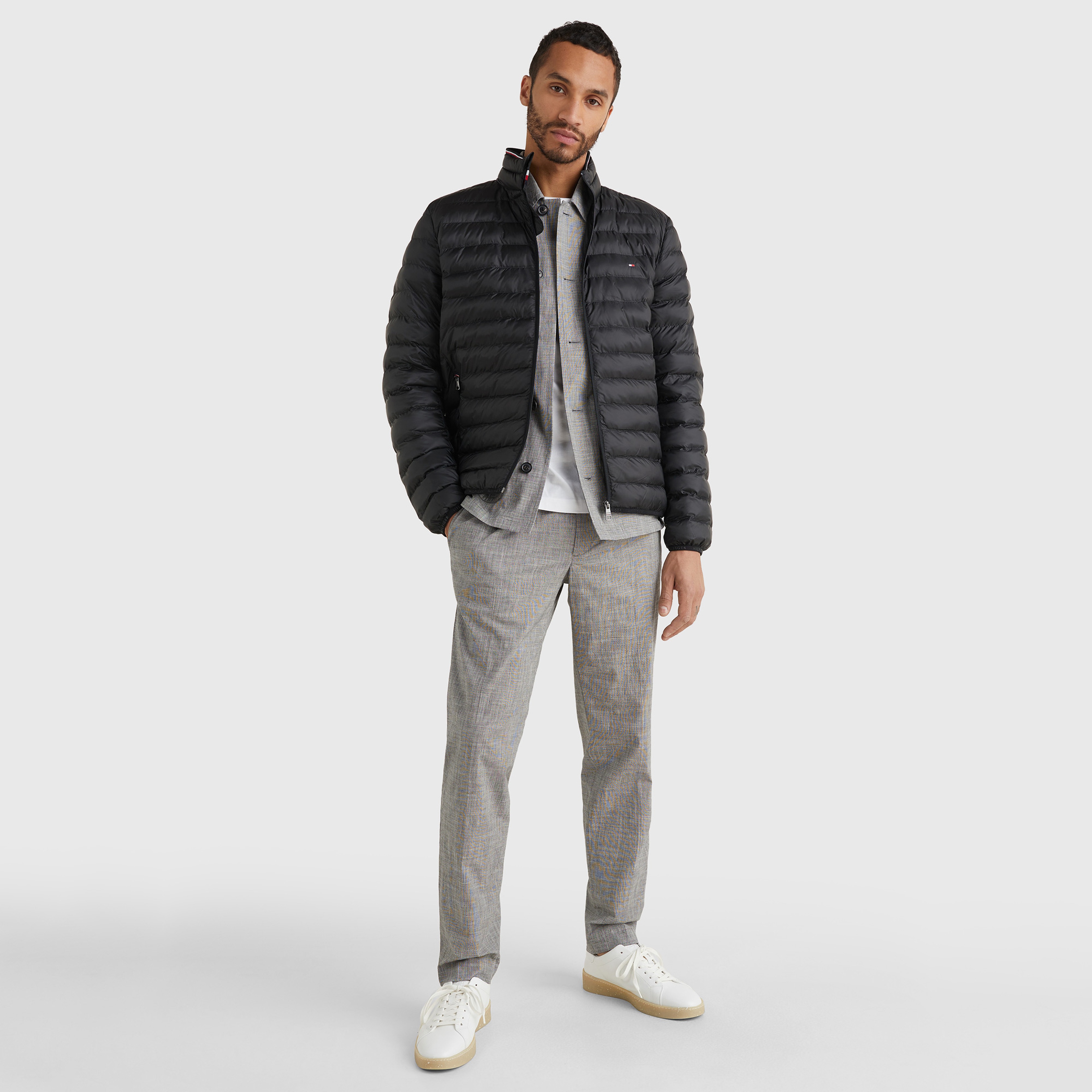 Tommy Hilfiger Erkek Siyah Mont