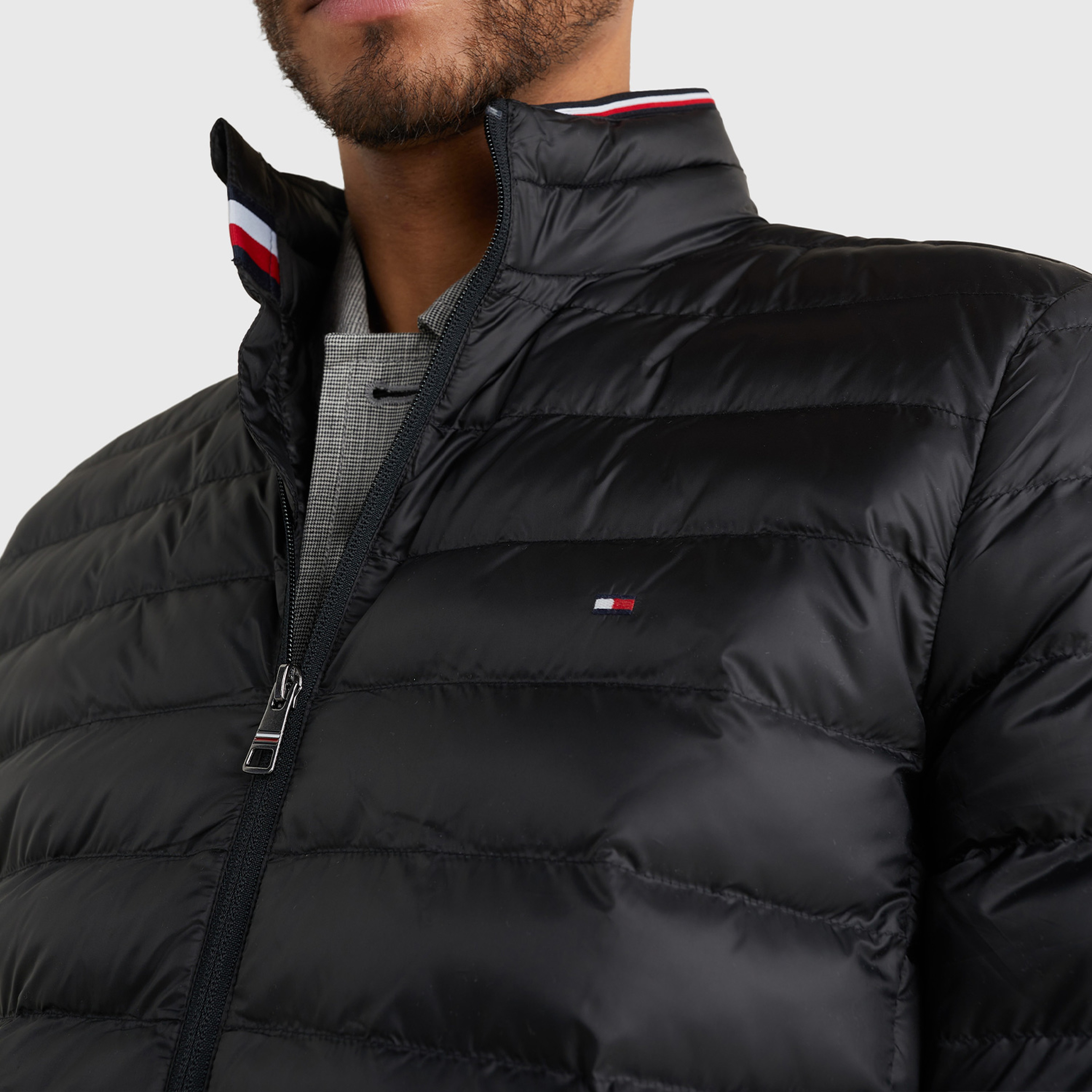 Tommy Hilfiger Erkek Siyah Mont