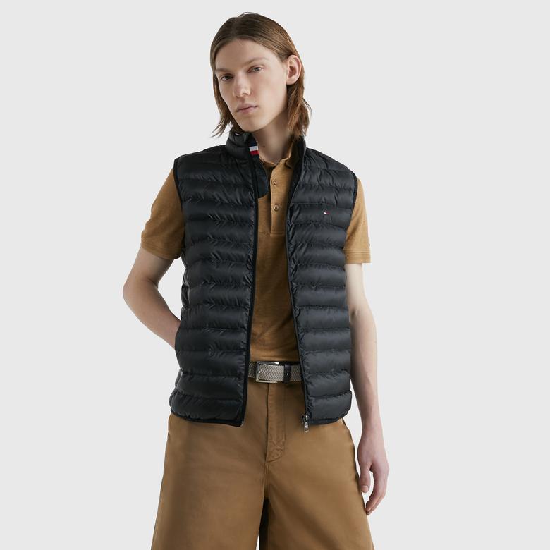 Tommy Hilfiger Erkek Siyah Mont