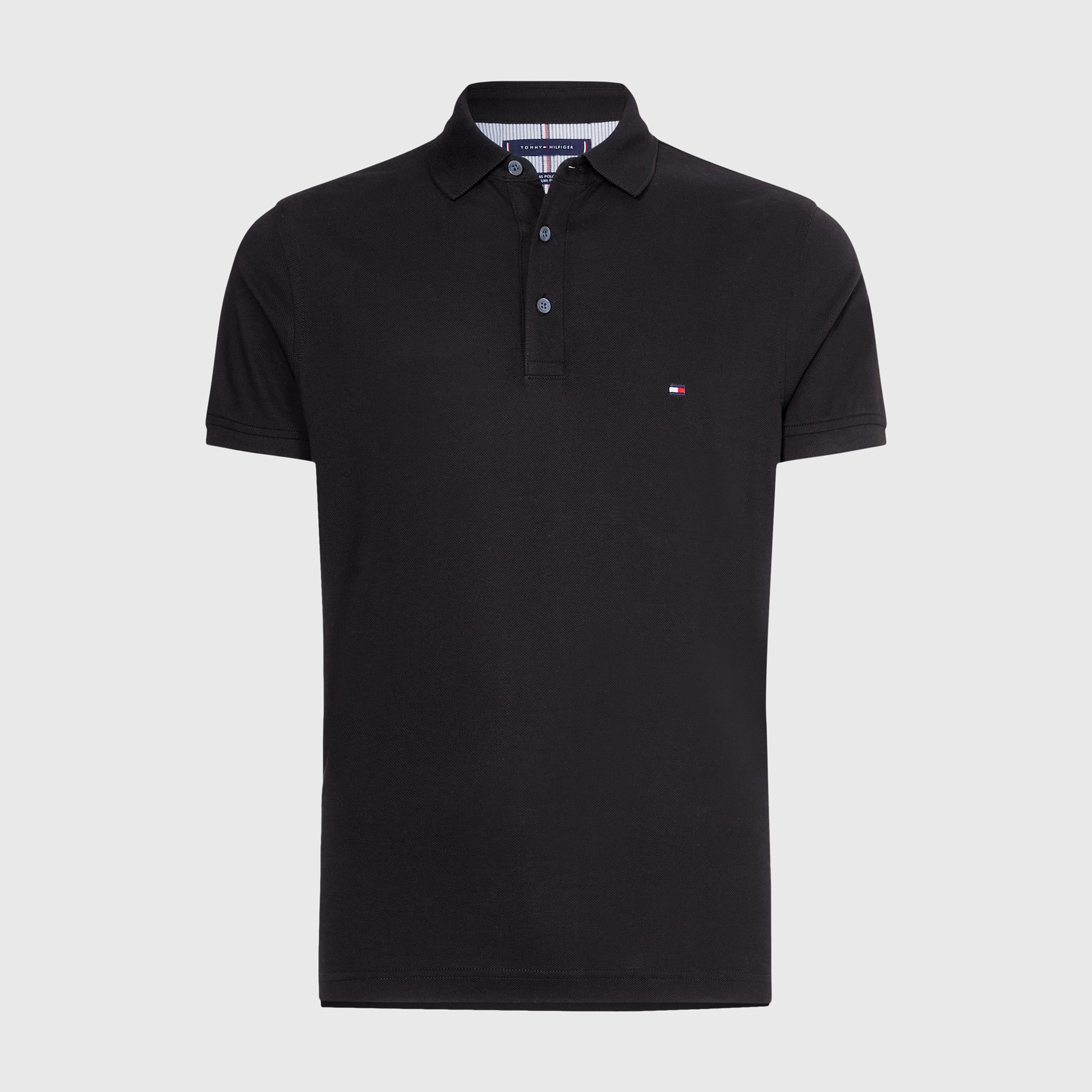 Tommy Hilfiger Erkek Siyah Polo