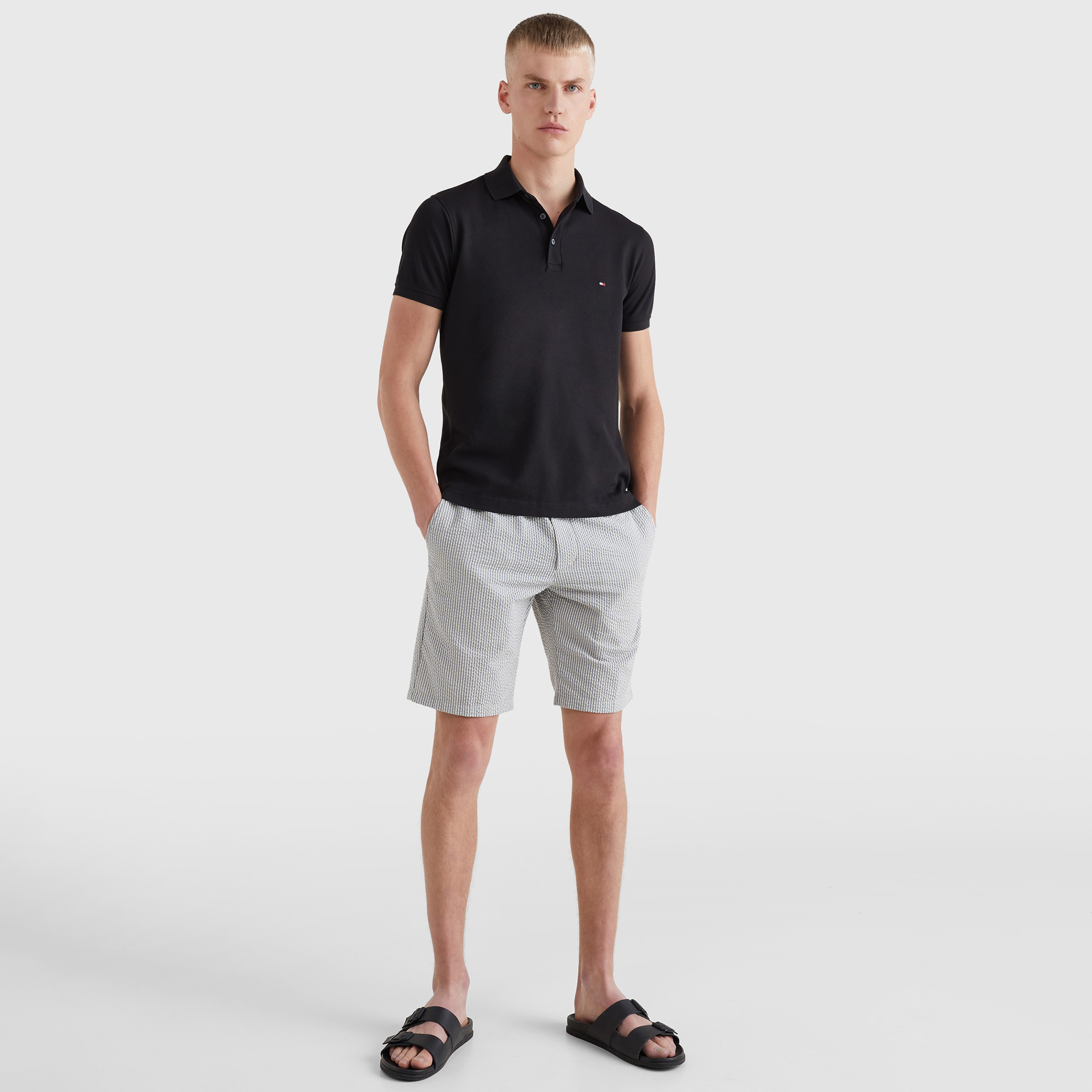 Tommy Hilfiger Erkek Siyah Polo