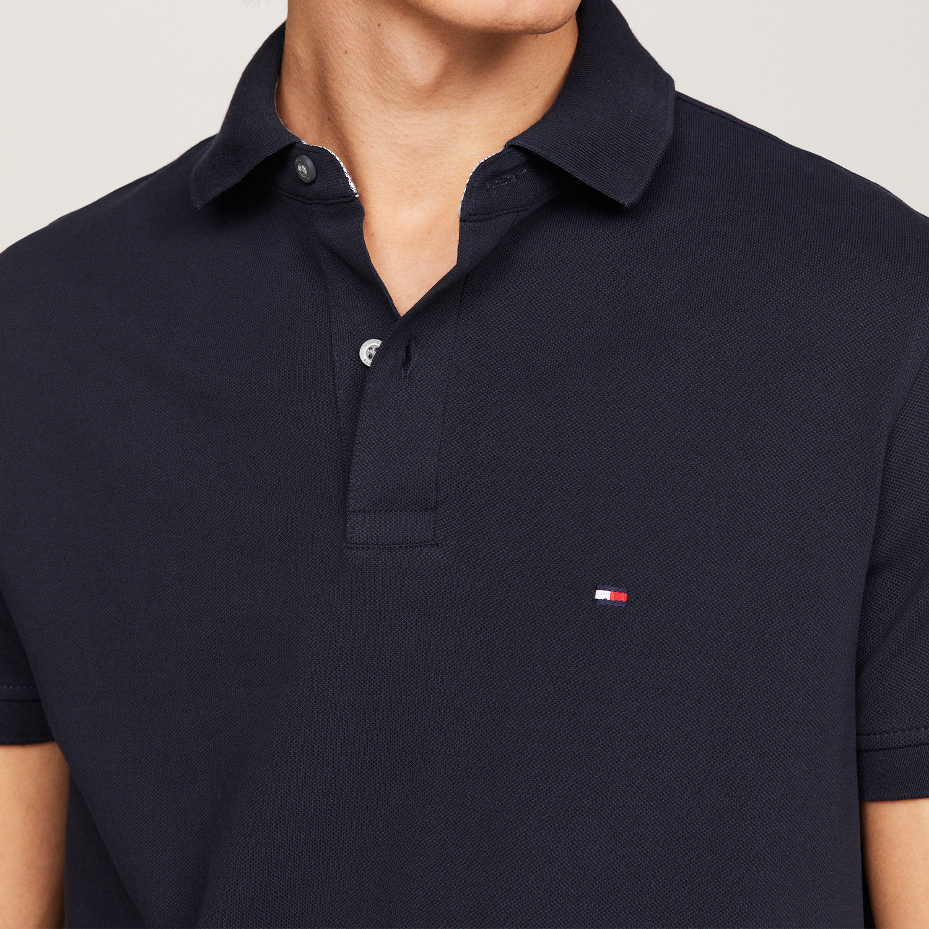 Tommy Hilfiger Erkek Mavi Polo