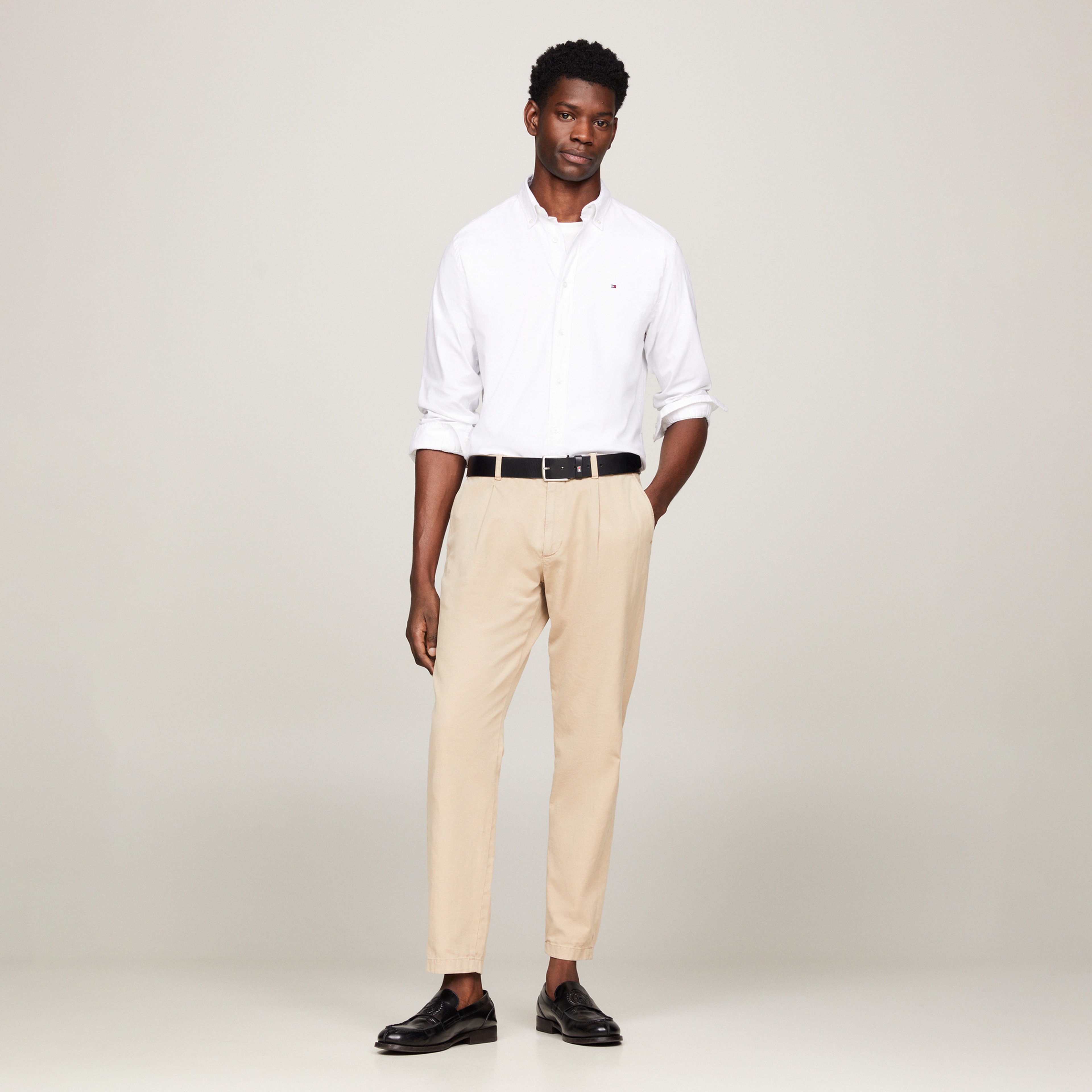 Tommy Hilfiger Erkek Beyaz Gömlek