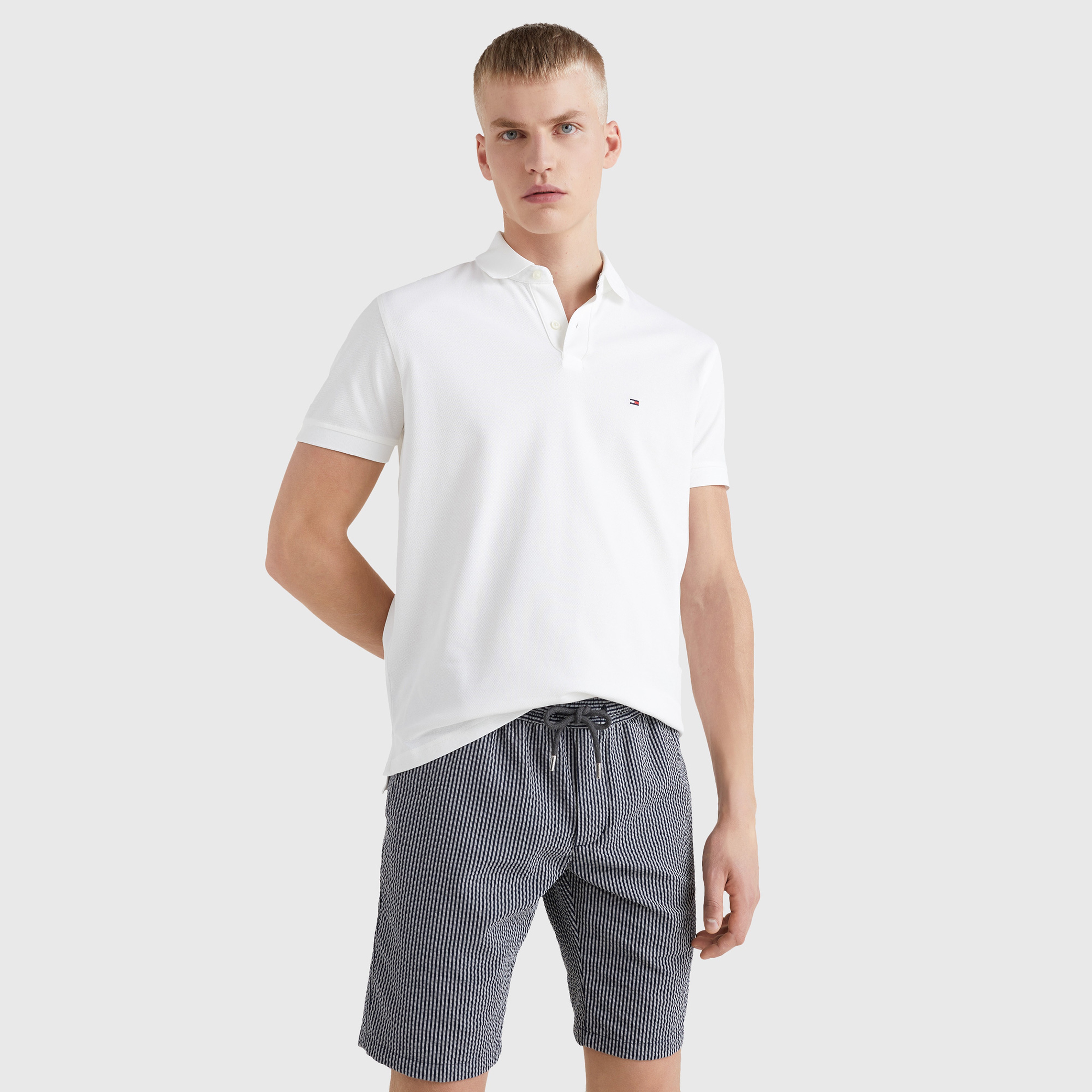 Tommy Hilfiger Erkek Beyaz Polo