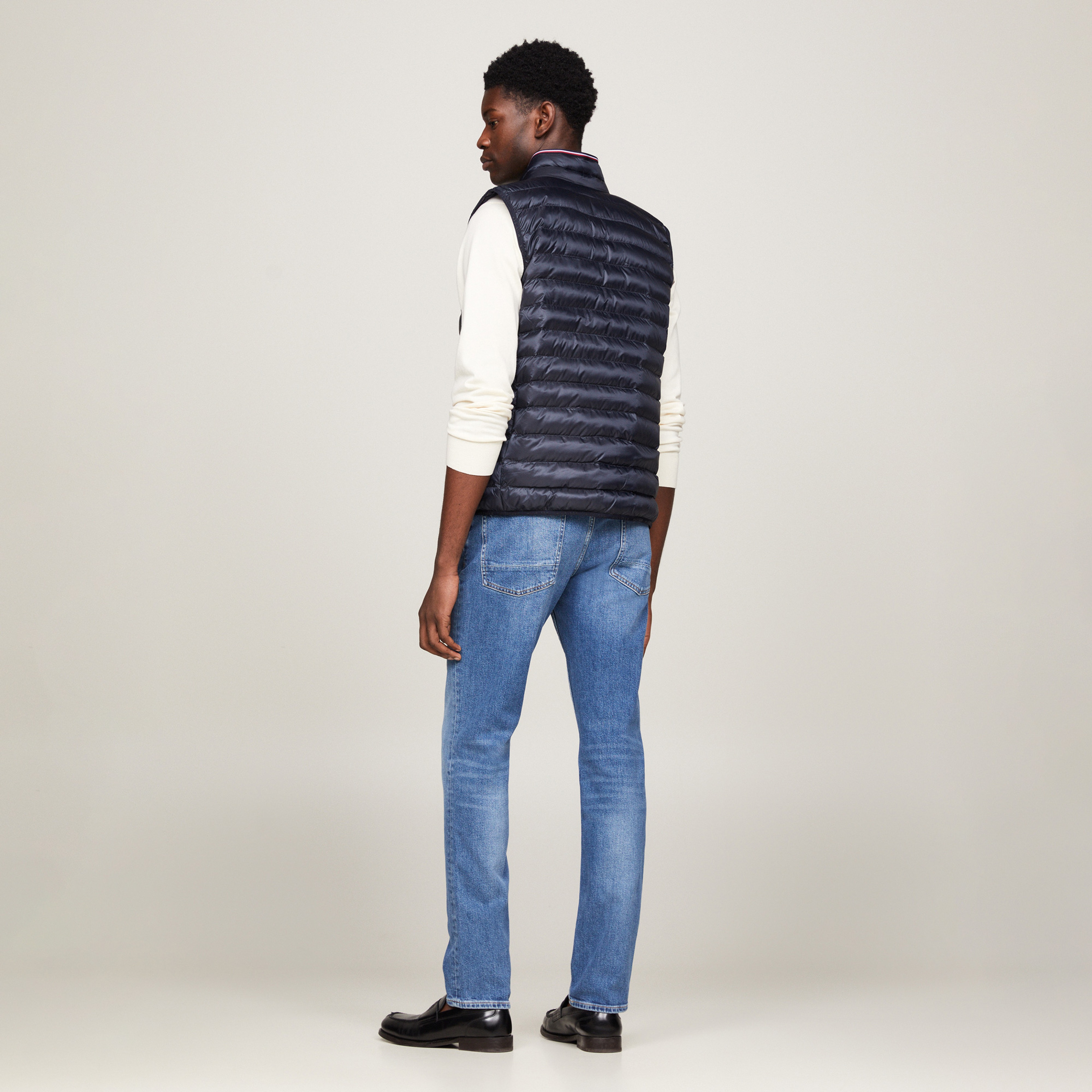 Tommy Hilfiger Erkek Mavi Mont