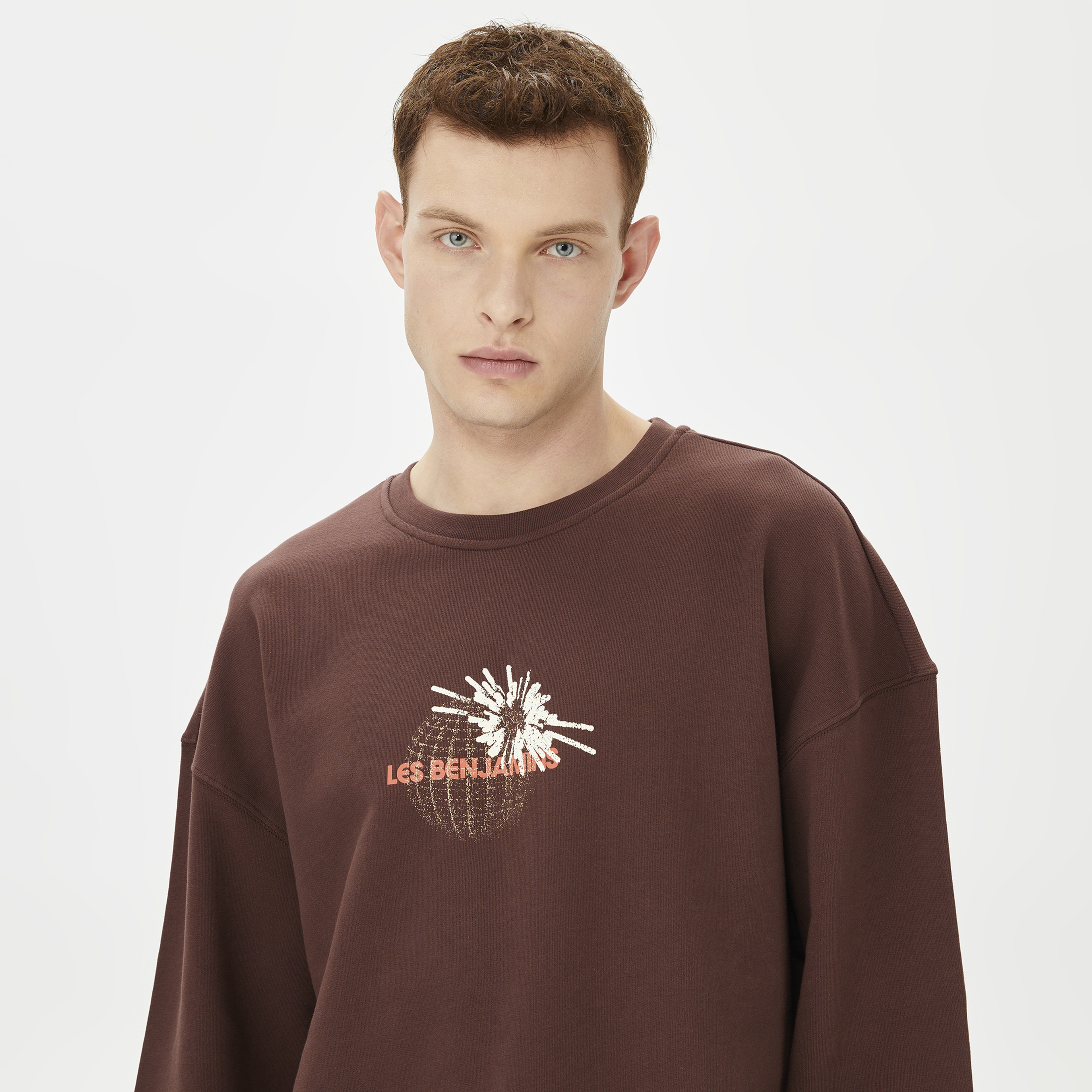 Les Benjamins First Wave Erkek Bordo Sweatshirt