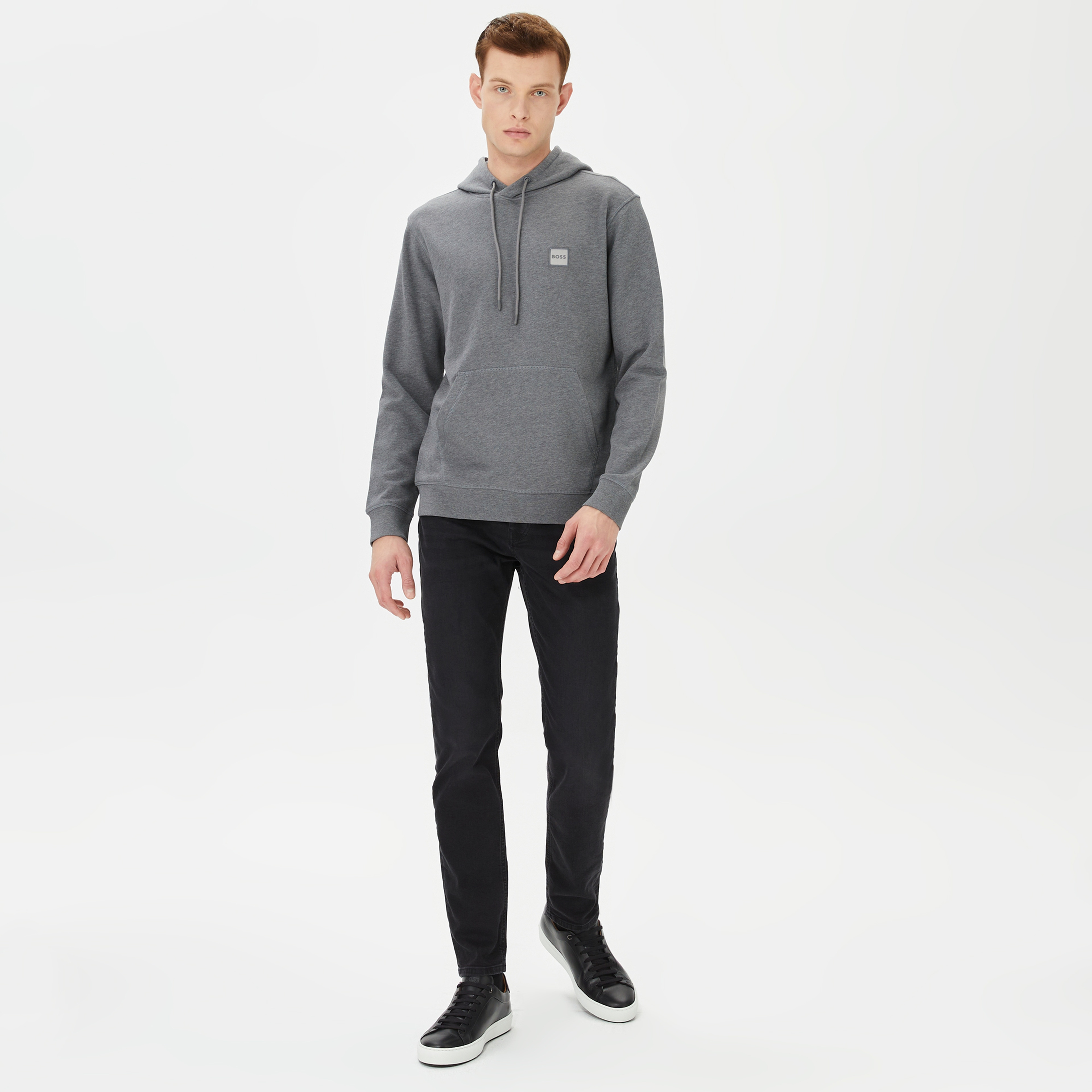 Boss Erkek Gri Sweatshirt