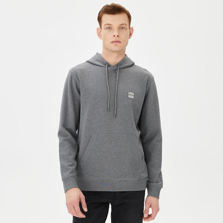 Boss Erkek Gri Sweatshirt