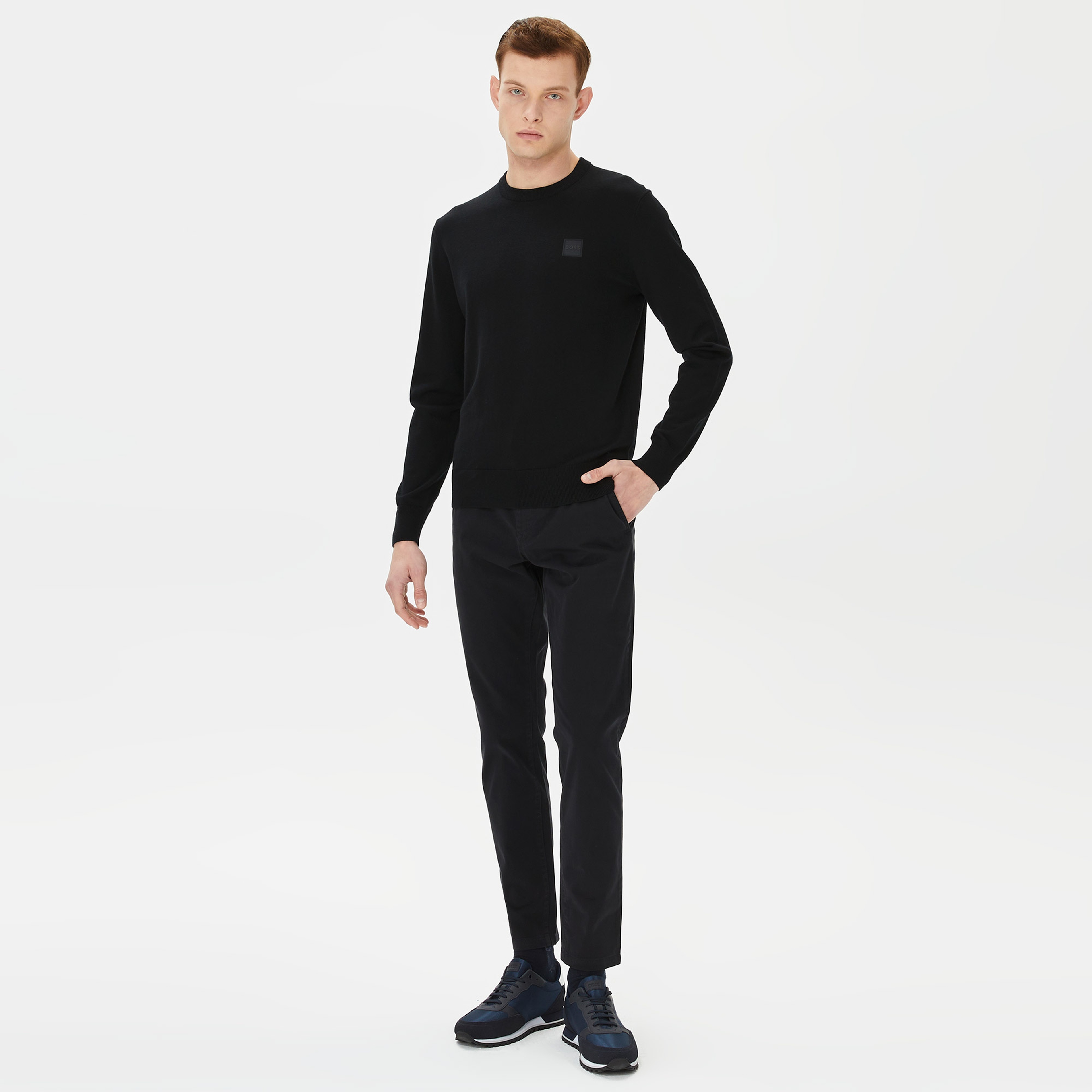 Boss Erkek Siyah Triko