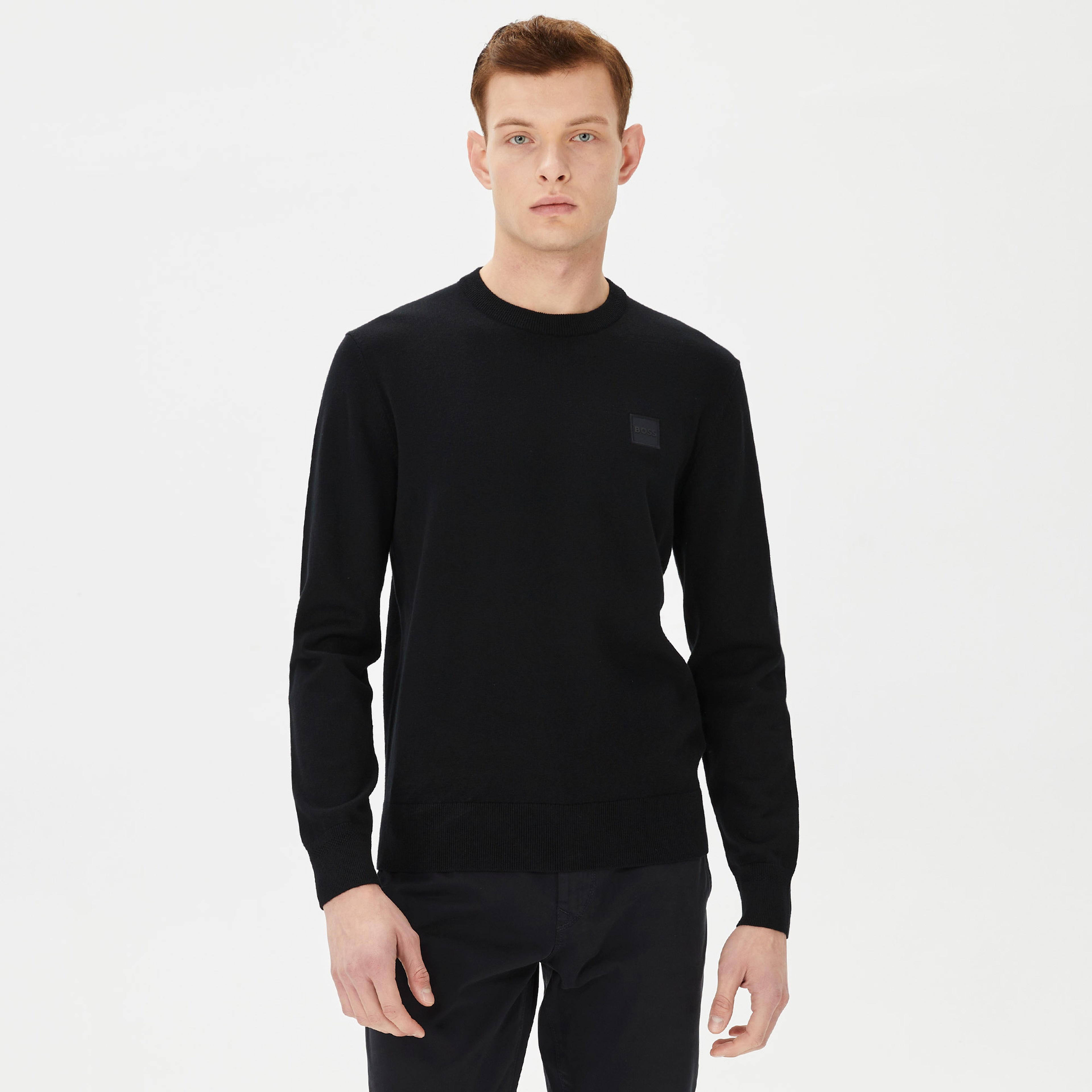 Boss Erkek Siyah Triko