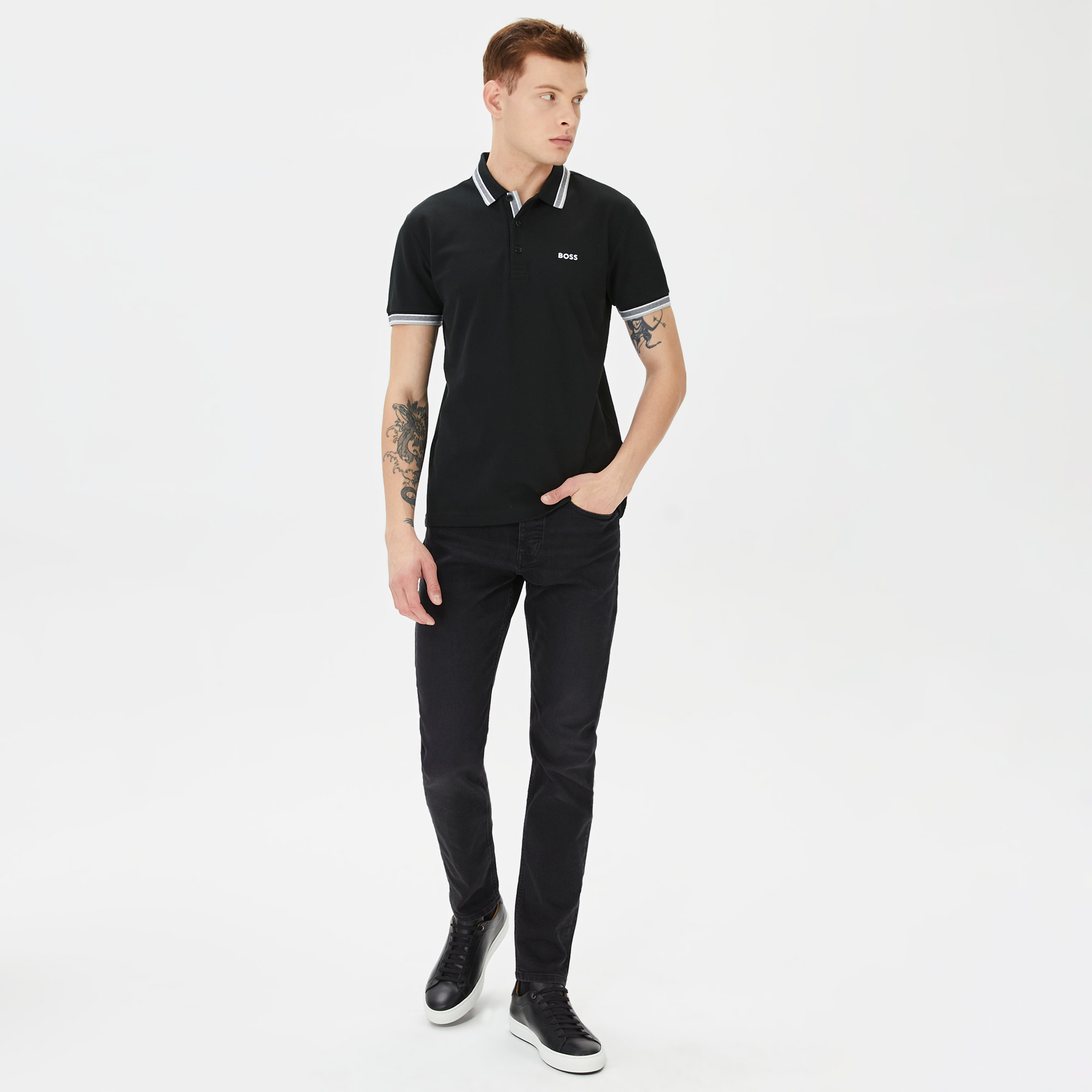 Boss Erkek Siyah Polo