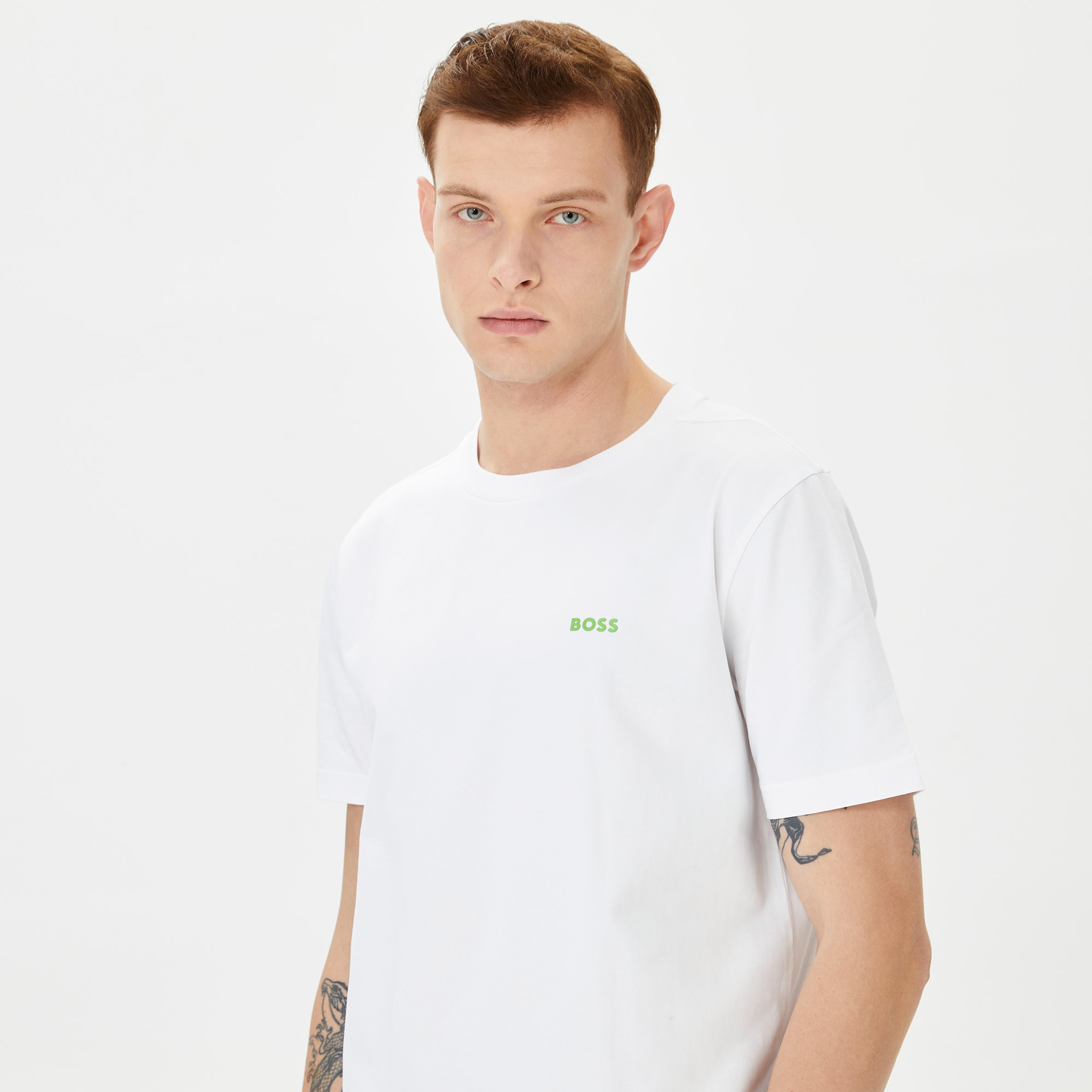 Boss Erkek Beyaz T-Shirt