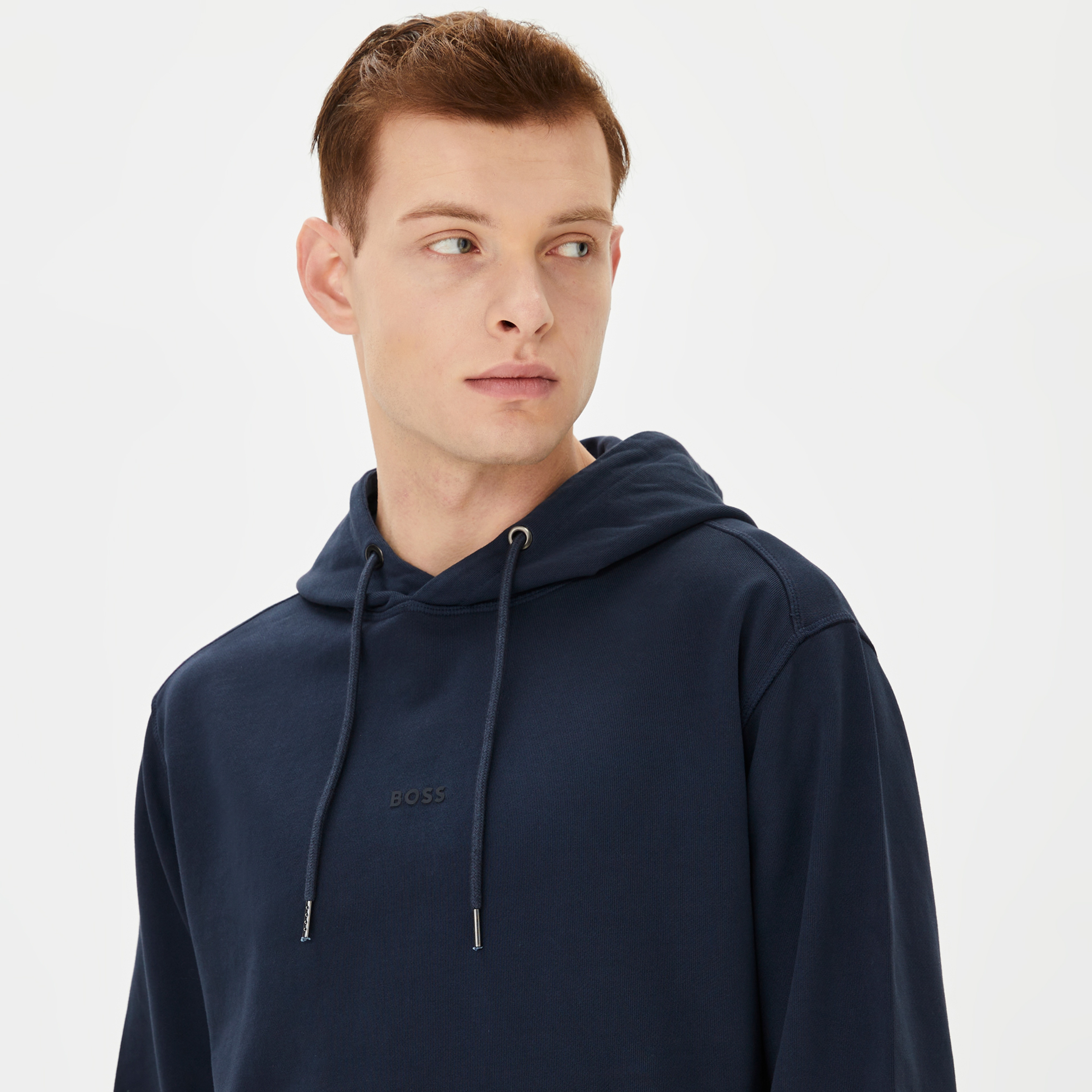 Boss Erkek Lacivert Sweatshirt