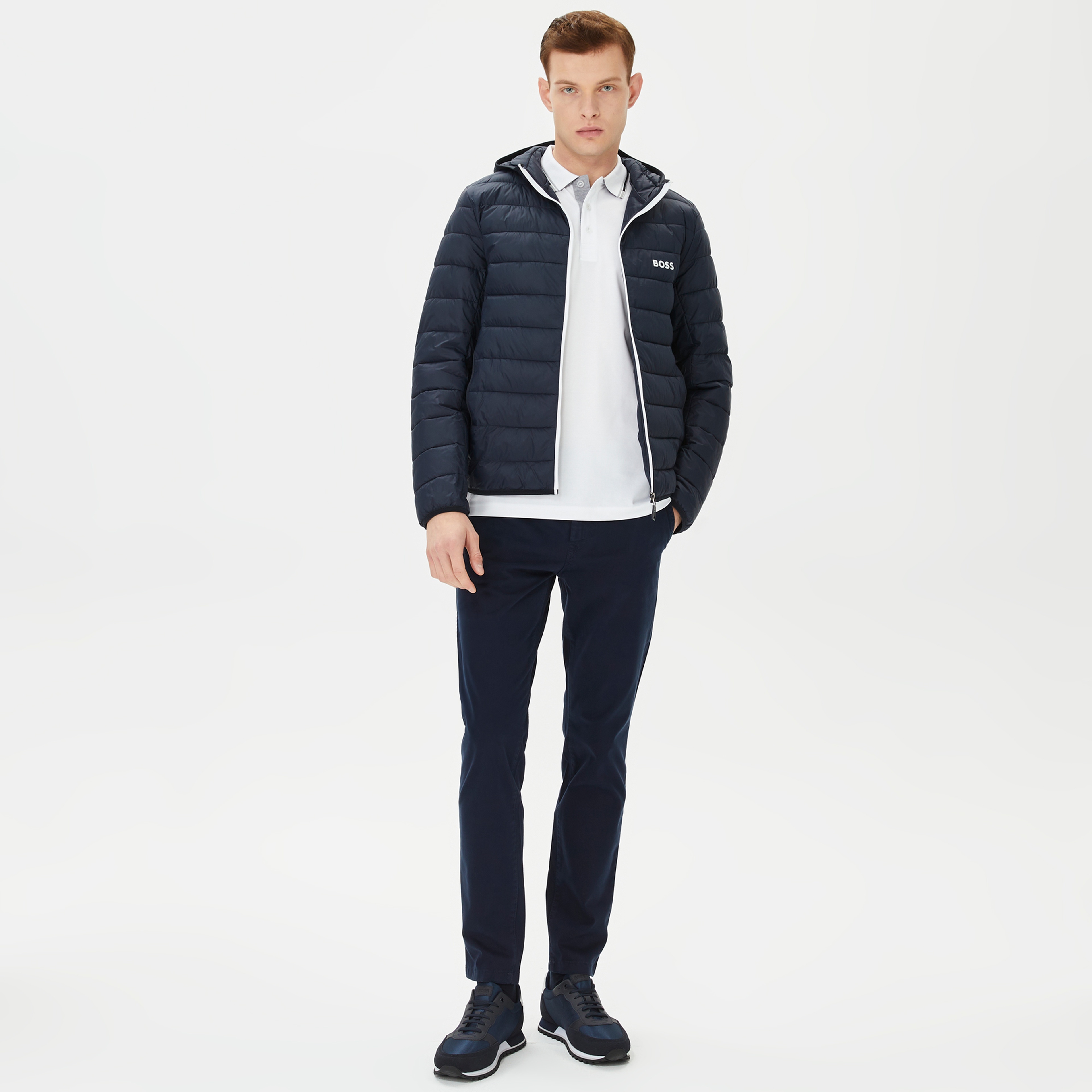 Boss Erkek Lacivert Mont
