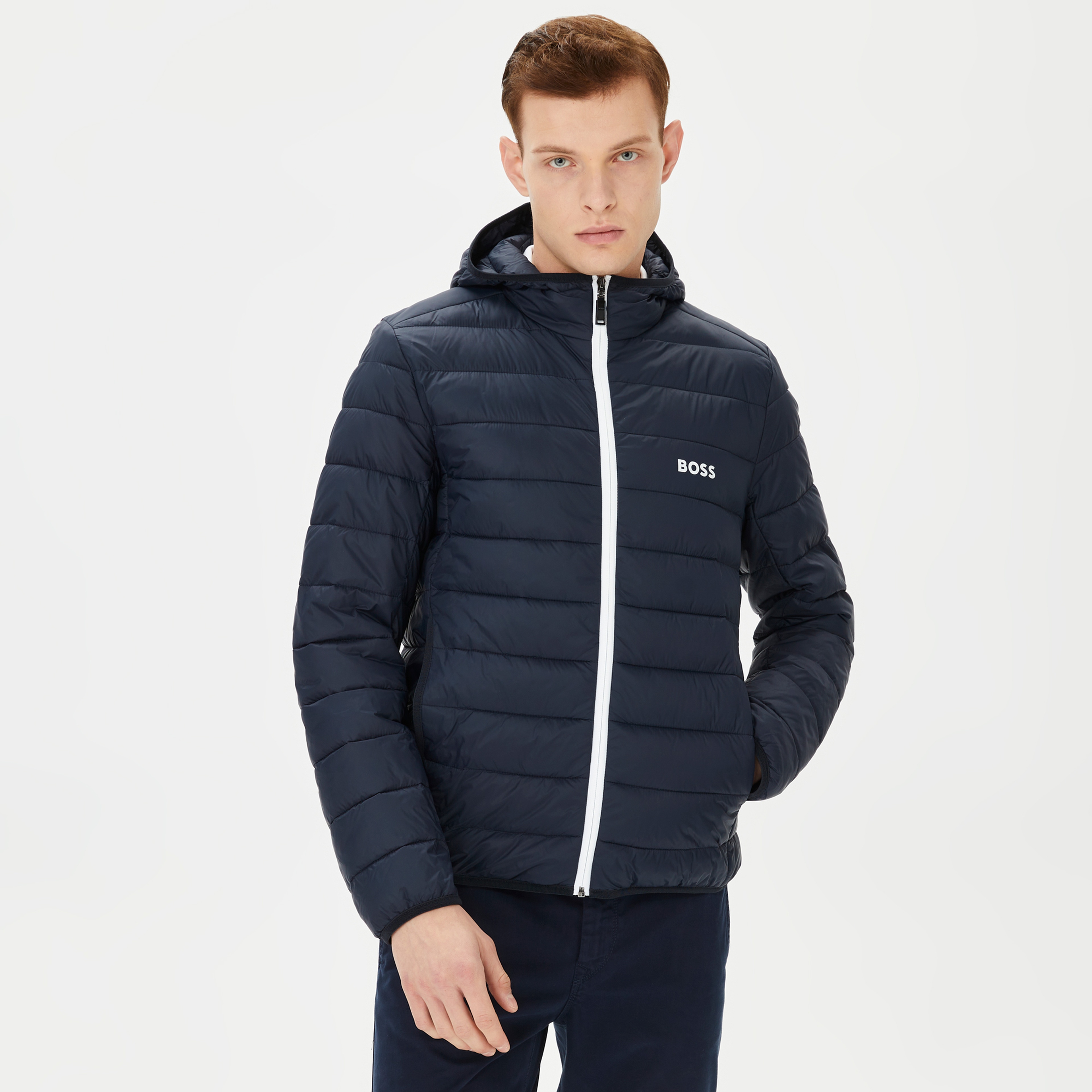 Boss Erkek Lacivert Mont