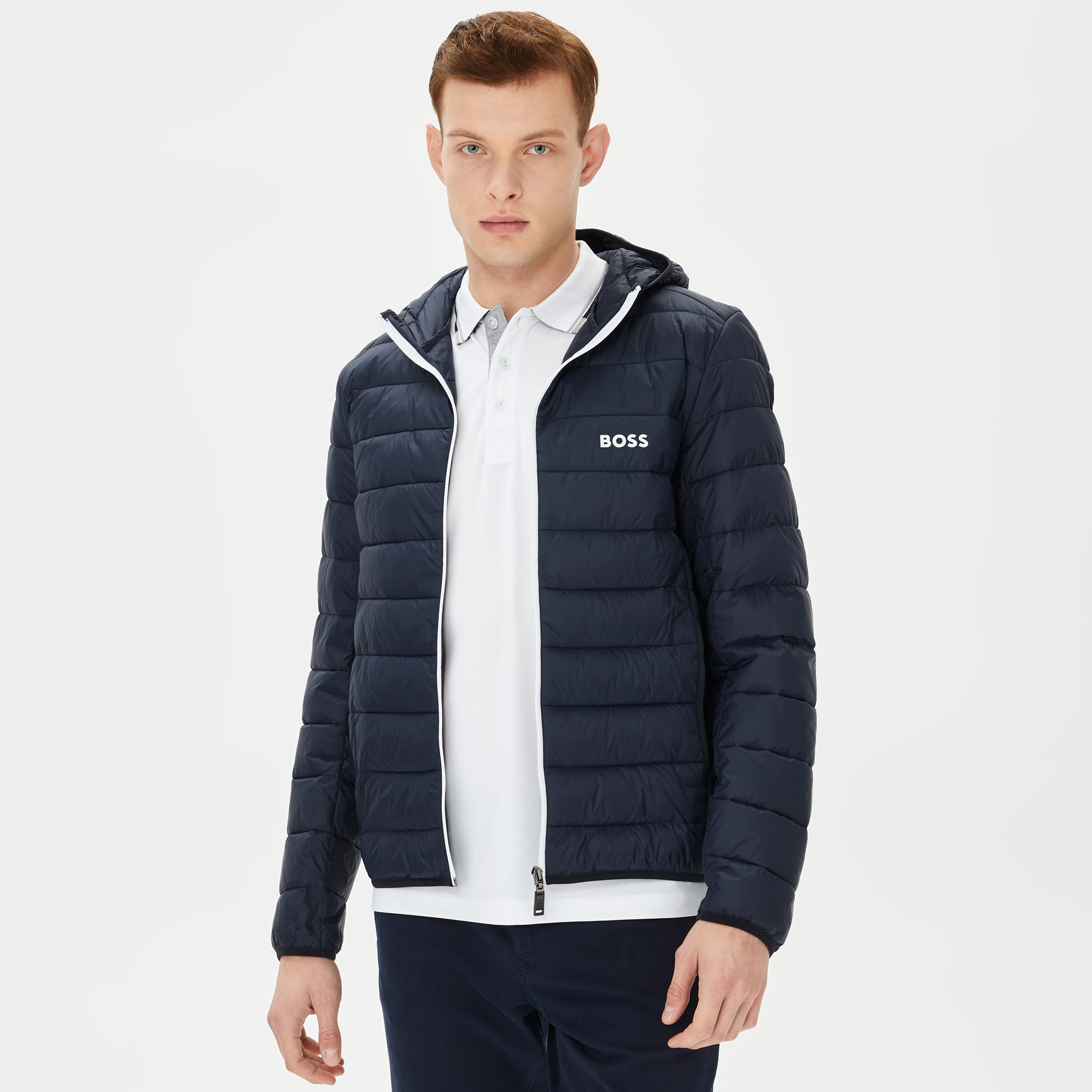 Boss Erkek Lacivert Mont