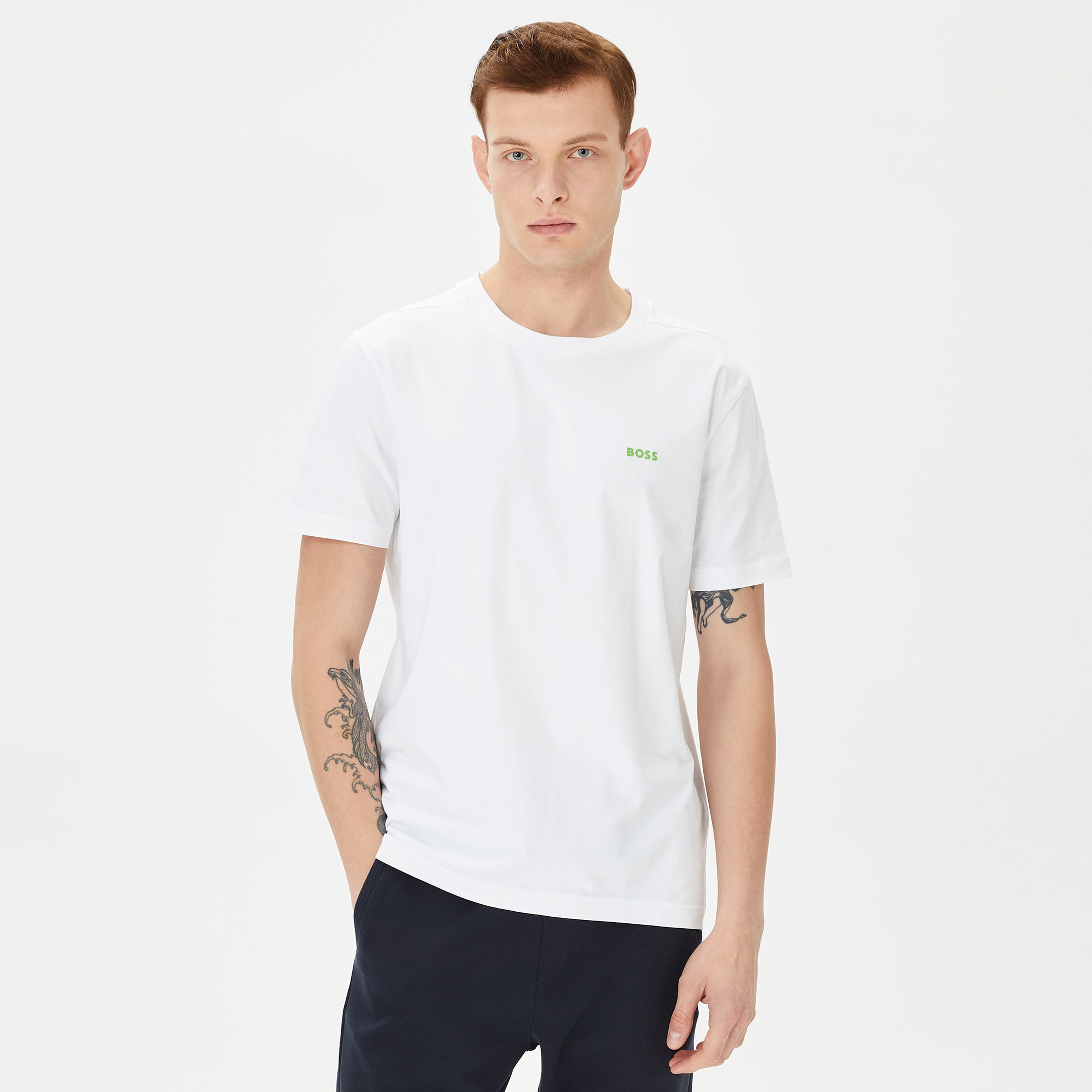 Boss Erkek Beyaz T-Shirt