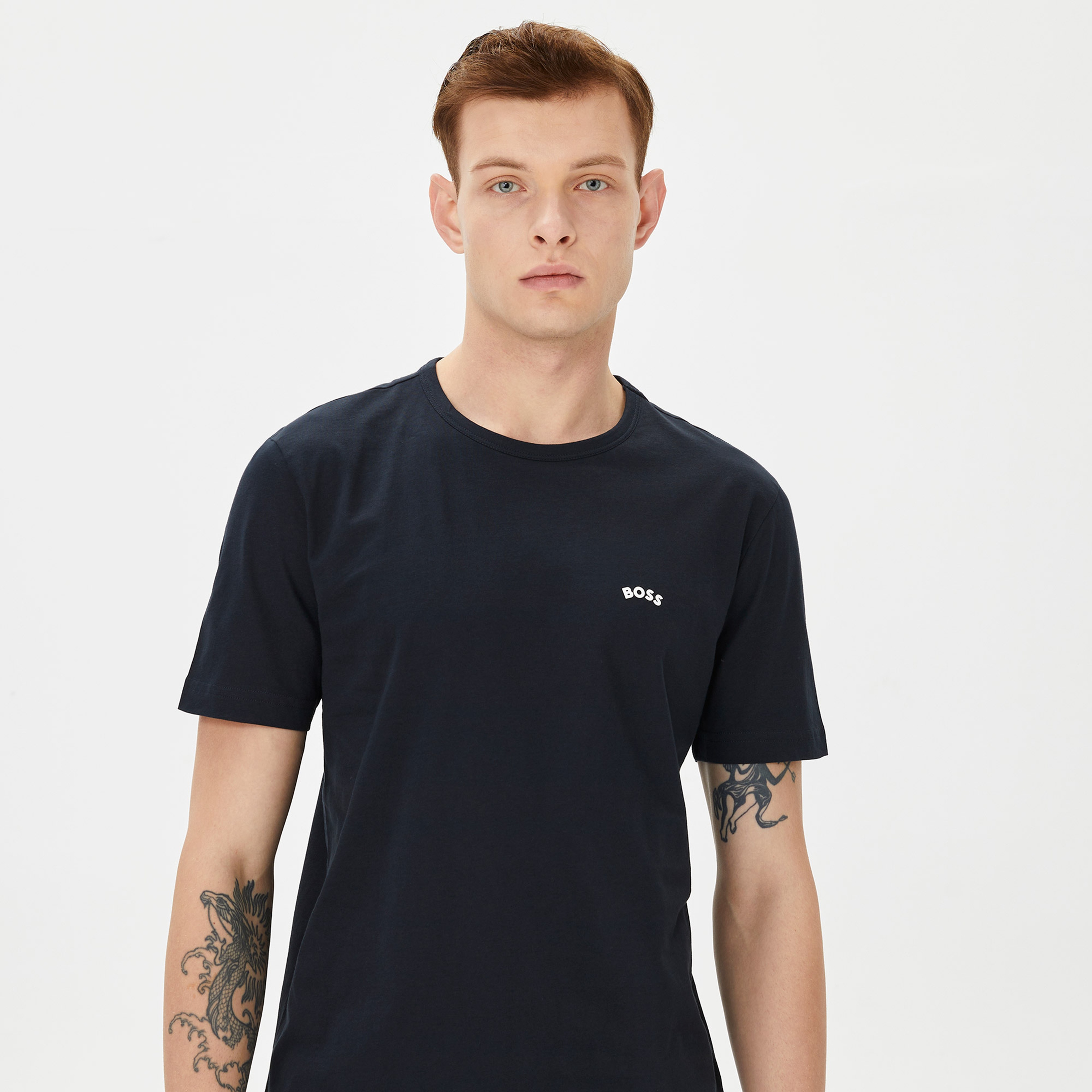 Boss Erkek Lacivert T-Shirt