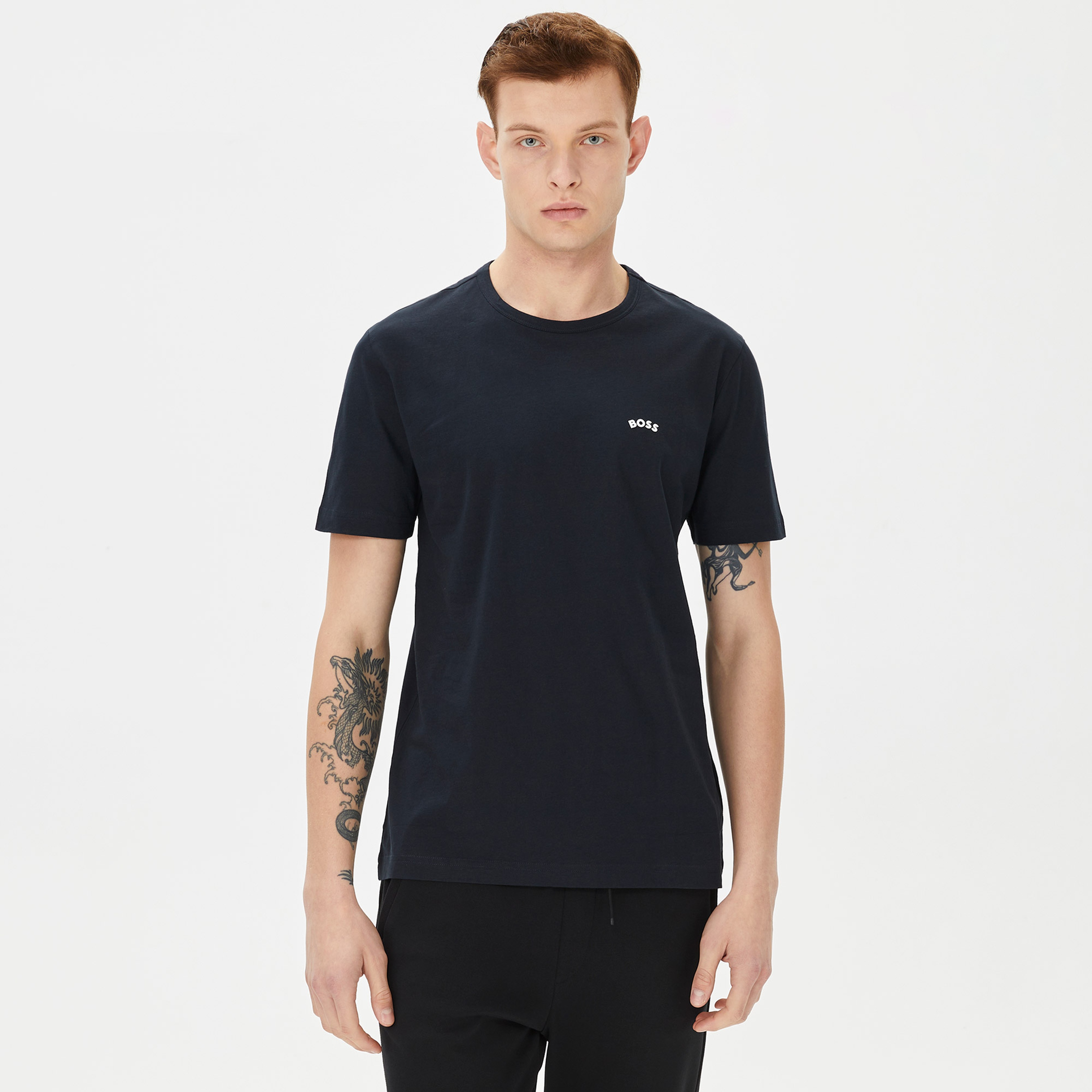 Boss Erkek Lacivert T-Shirt