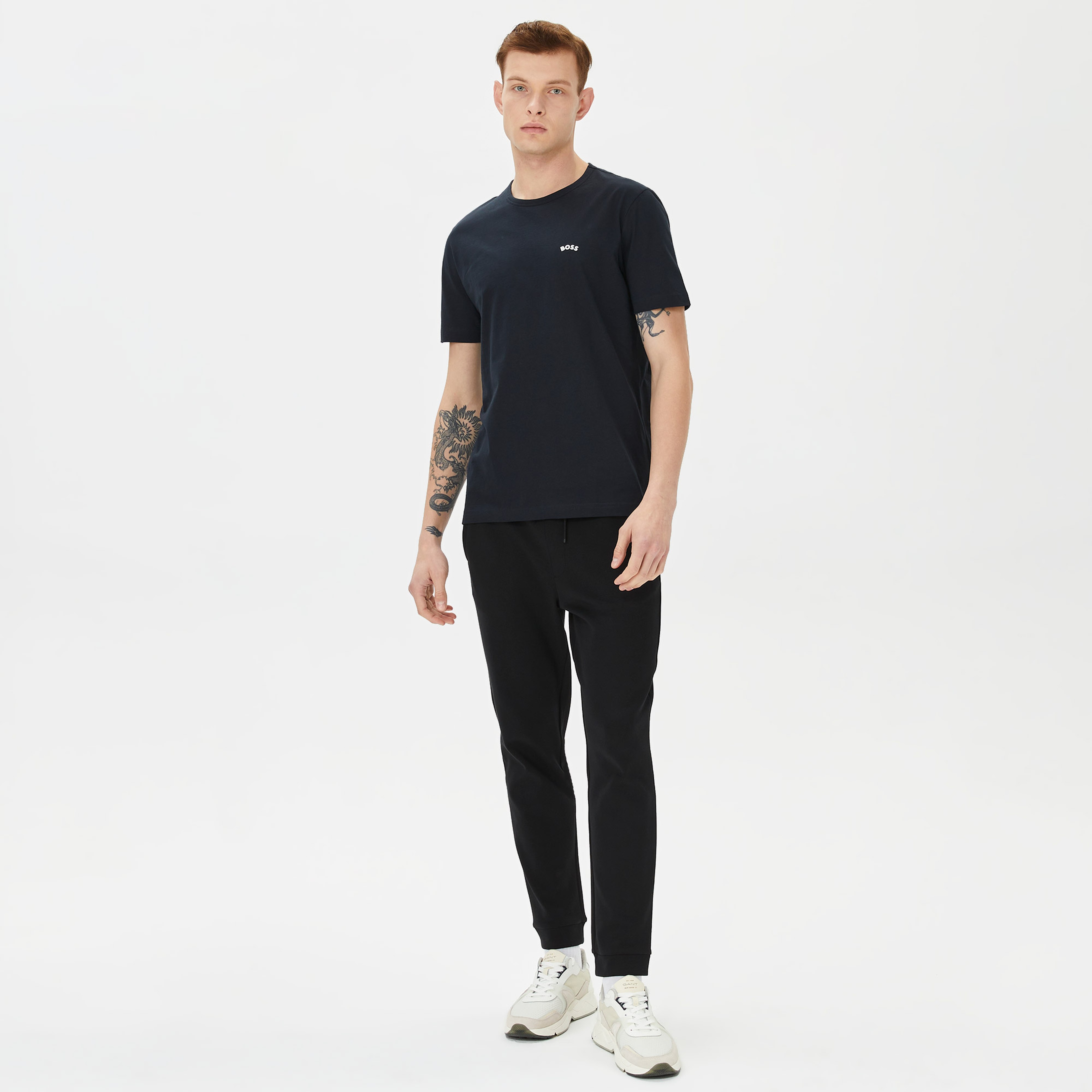 Boss Erkek Lacivert T-Shirt