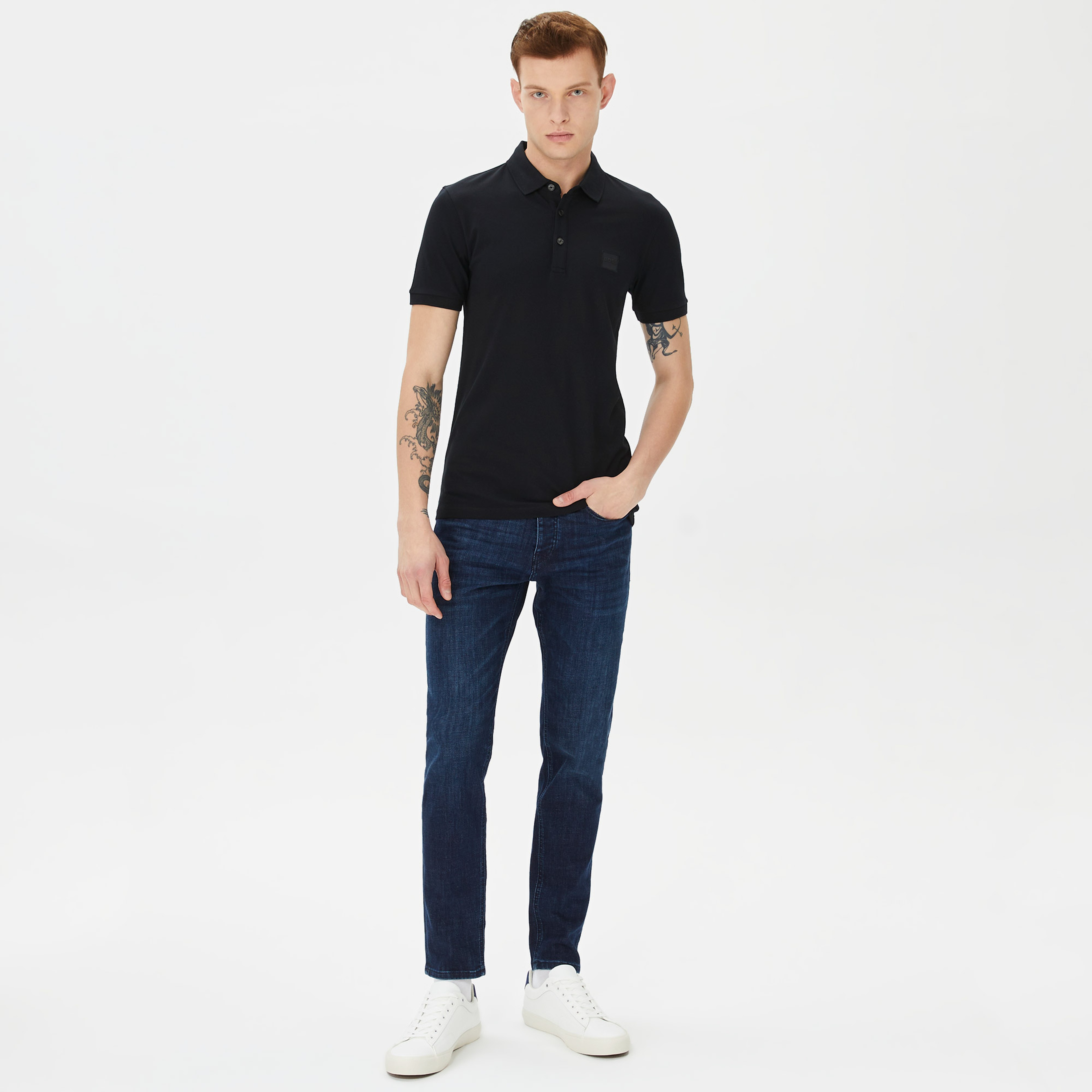 Boss Erkek Siyah Polo