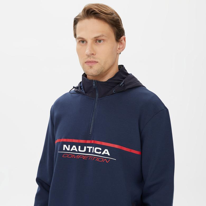 Nautica Erkek Lacivert Standart Fit Sweatshirt