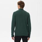 Nautica Erkek Yeşil Standart Fit Dik Yakalı Kazak