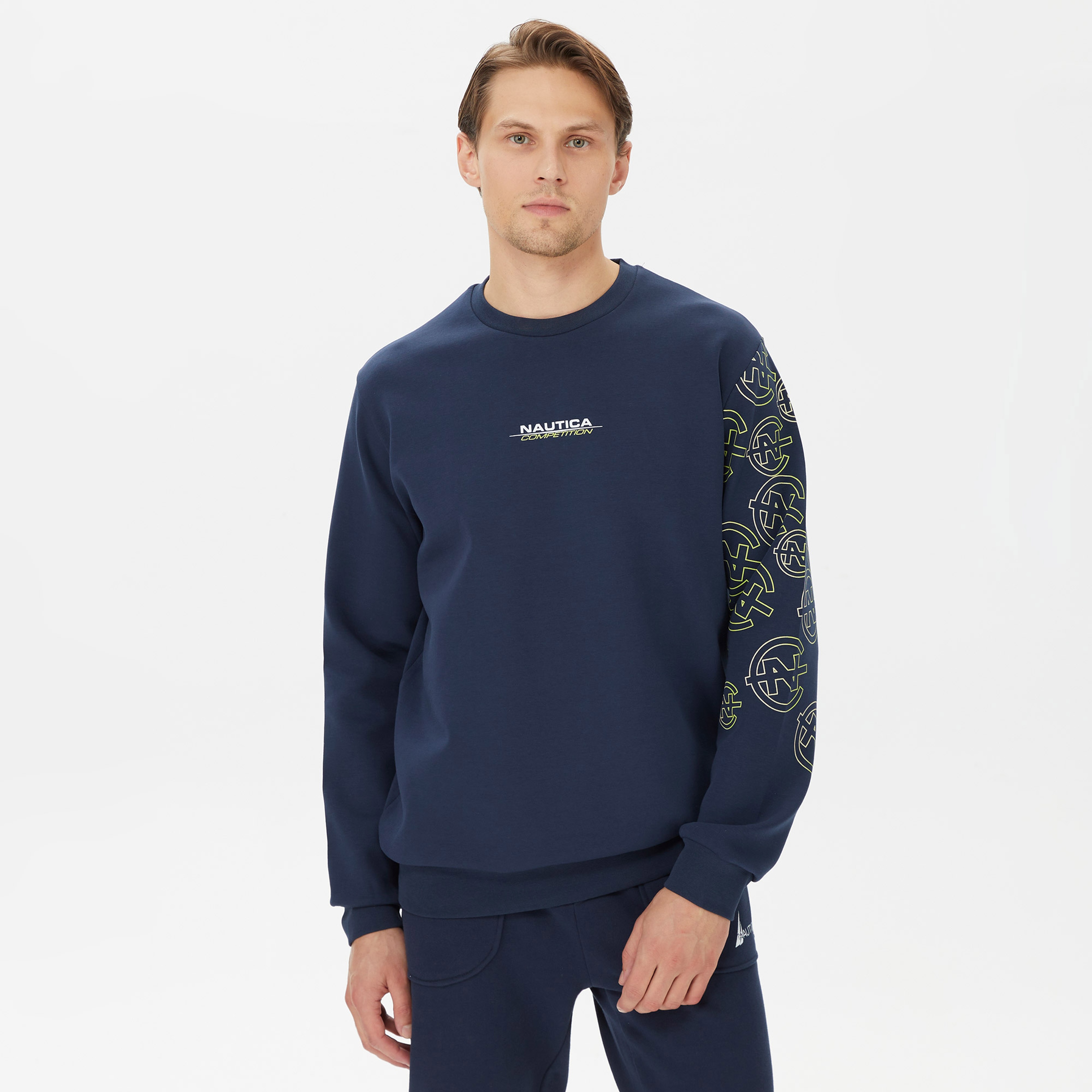 Nautica Erkek Lacivert Standart Fit Sweatshirt