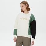 Nautica Kadın Yeşil Relaxed Fit Sweatshirt