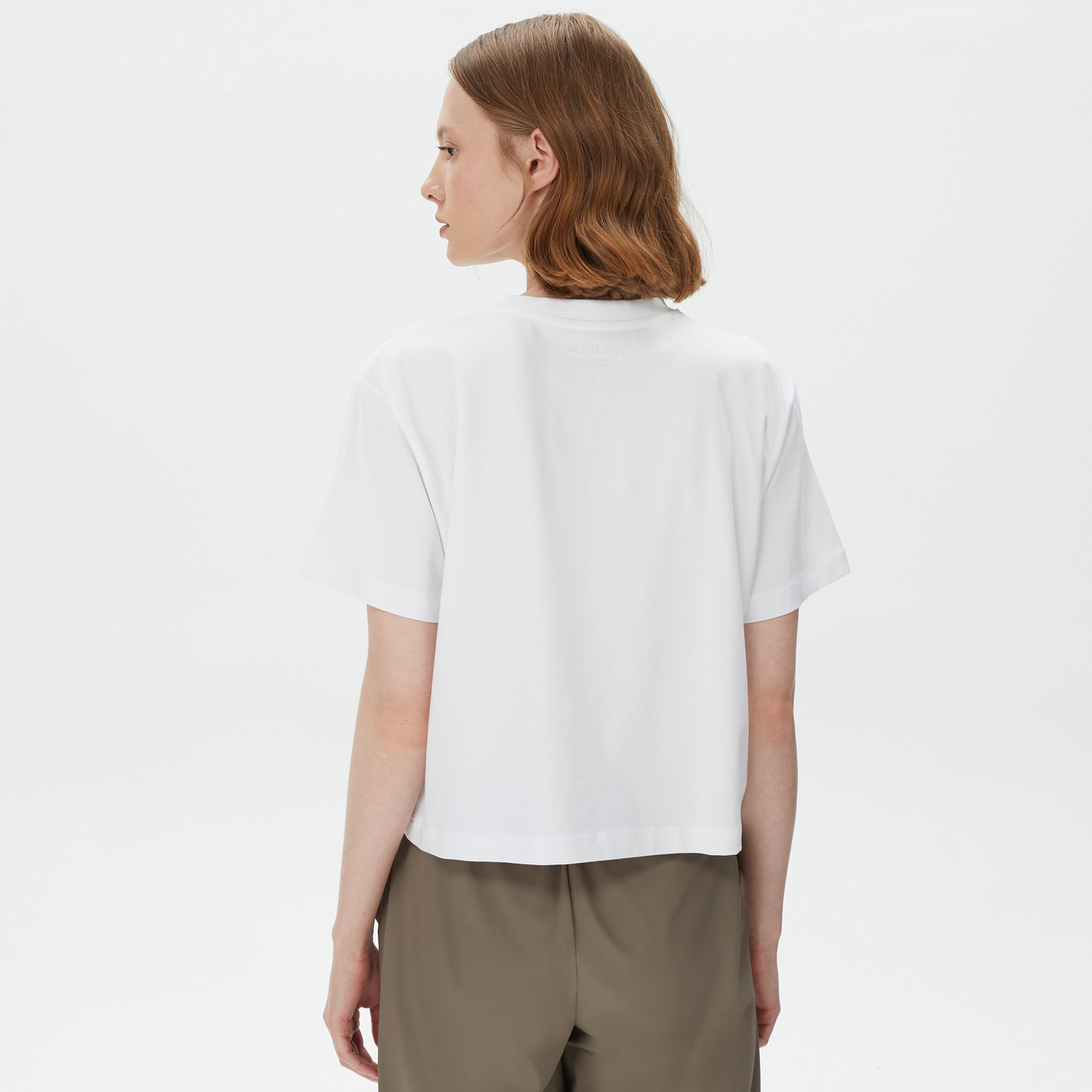 Nautica Kadın Beyaz T-Shirt