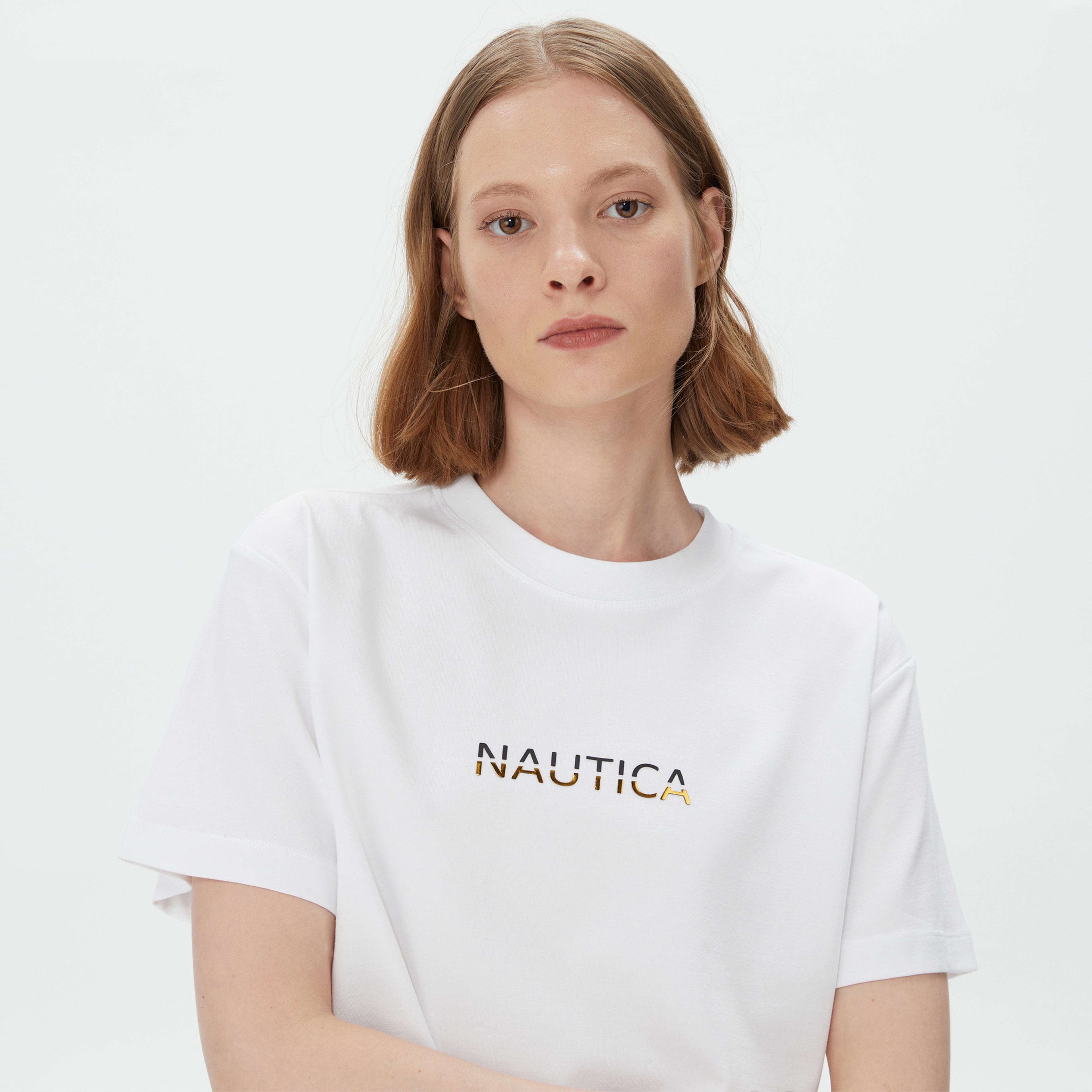 Nautica Kadın Beyaz T-Shirt