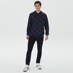 Nautica Erkek Lacivert Standart Fit İşlemeli KapüşonluSweatshirt