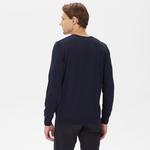 Nautica Erkek Lacivert Standart Fit V Yaka Kazak