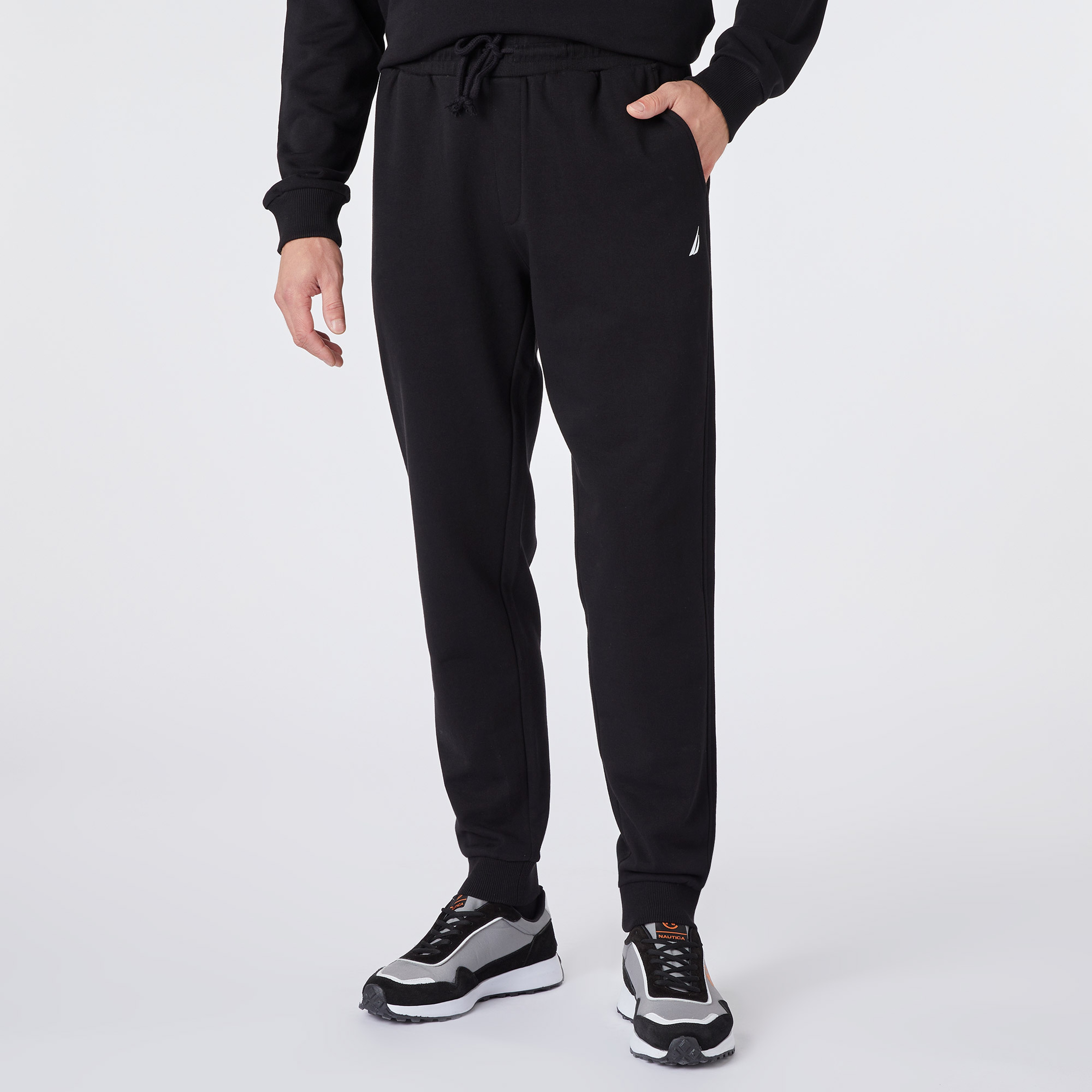 Nautica Erkek Siyah Standart Fit Eşofman Altı