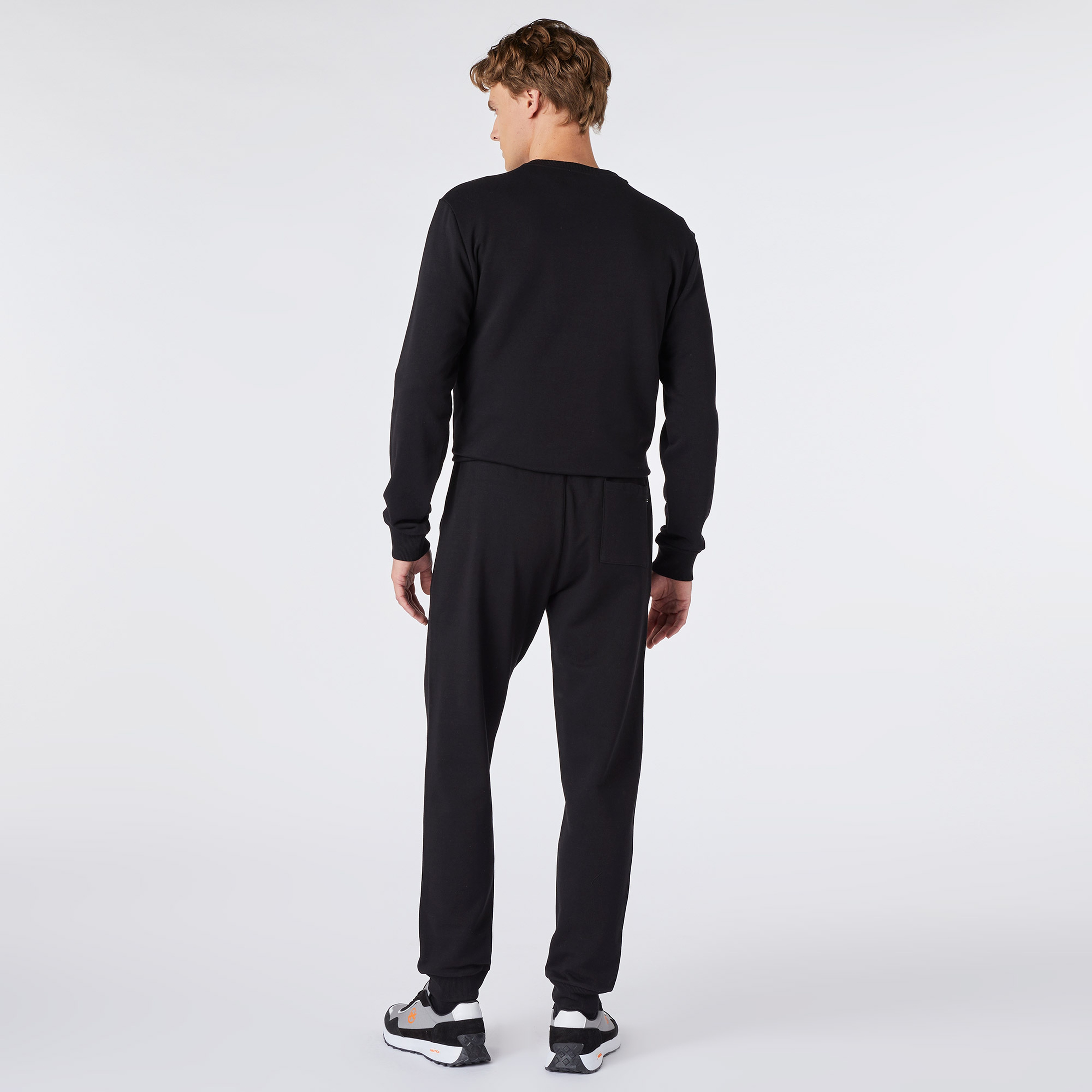 Nautica Erkek Siyah Standart Fit Eşofman Altı