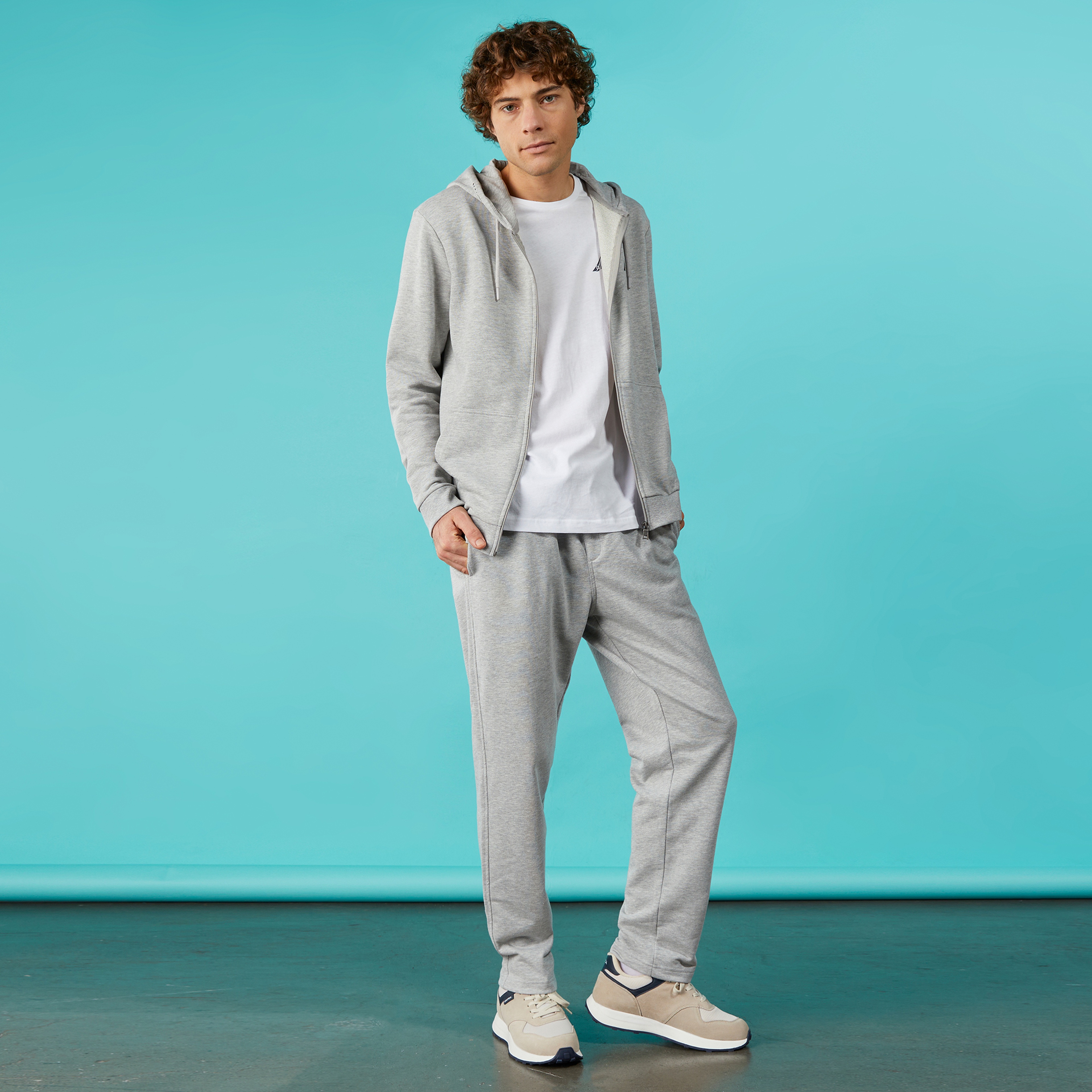 Nautica Erkek Gri Standart Fit Sweatshirt