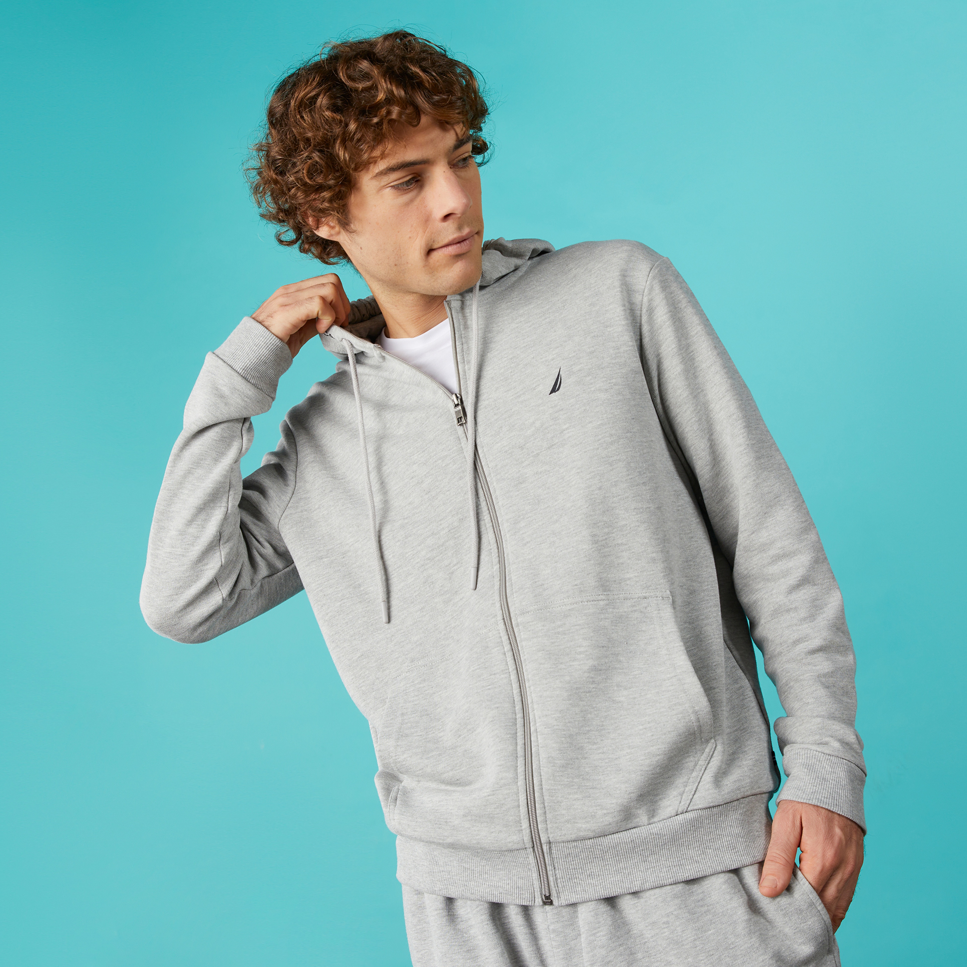 Nautica Erkek Gri Standart Fit Sweatshirt