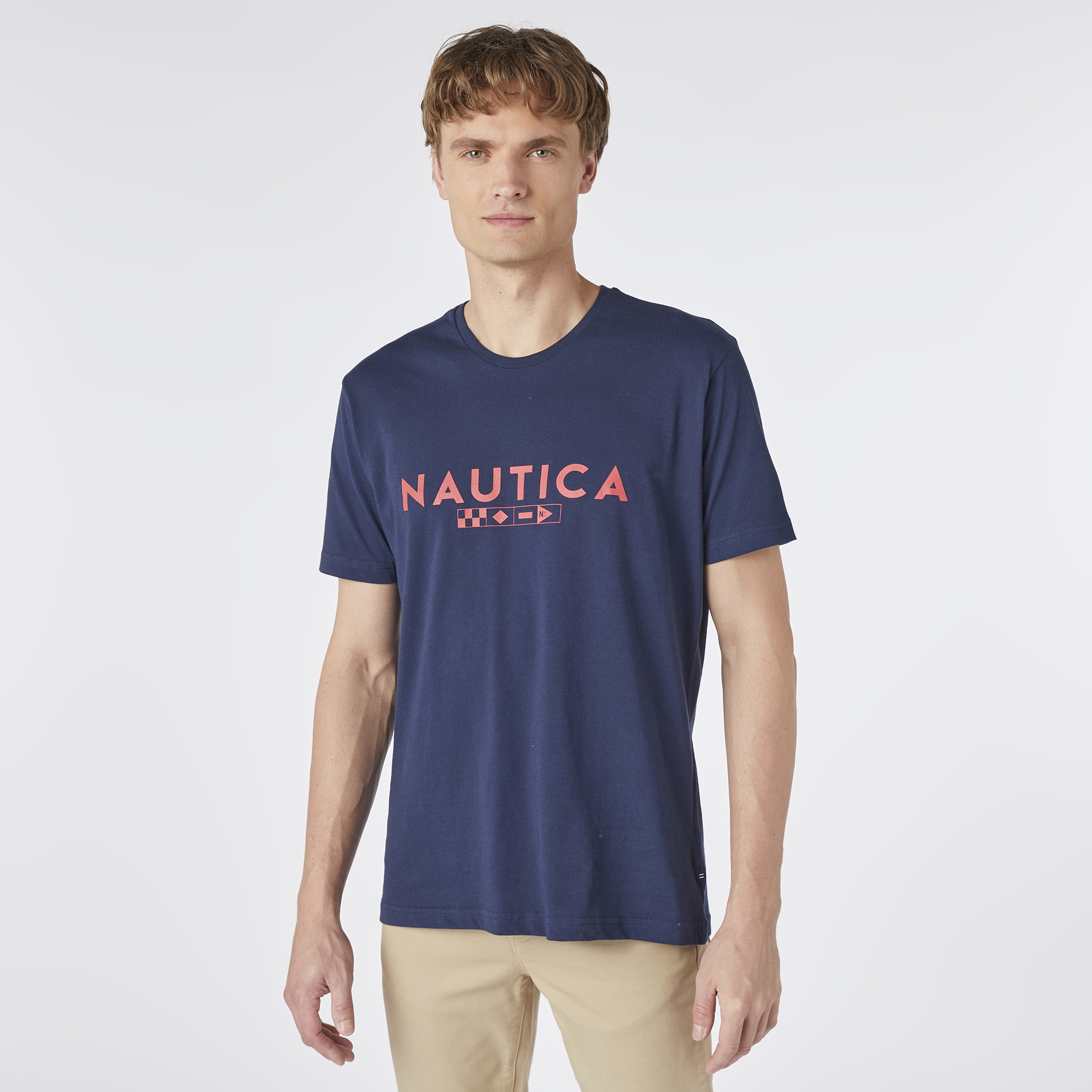 Nautica Erkek Lacivert Kısa Kollu Regular Fit T-Shirt
