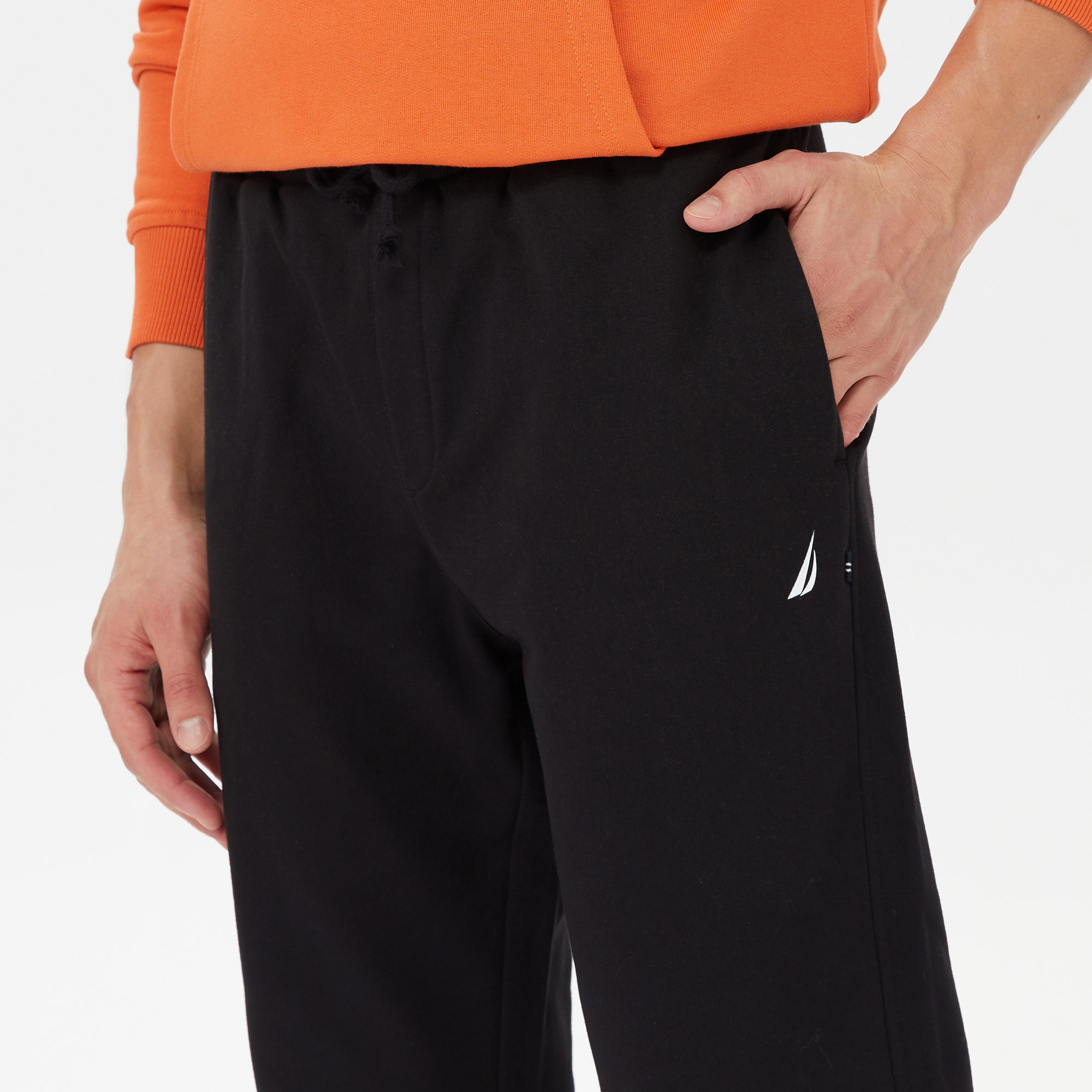 Nautica Erkek Siyah Standart Fit Eşofman Altı