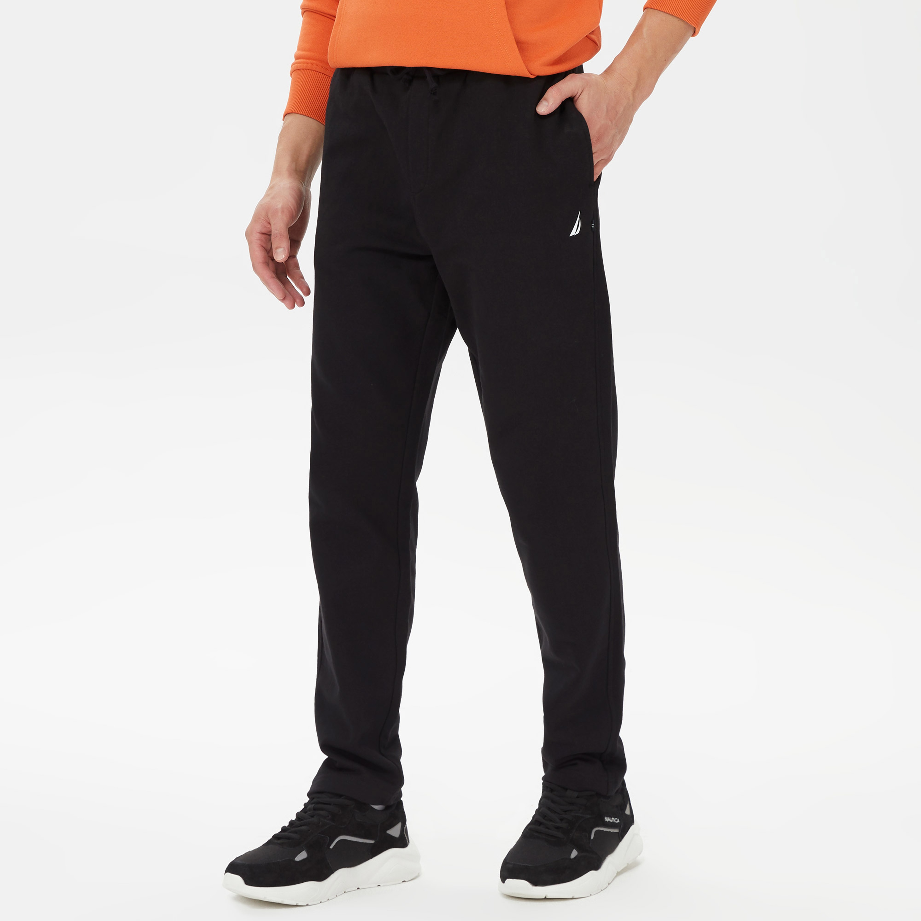 Nautica Erkek Siyah Standart Fit Eşofman Altı